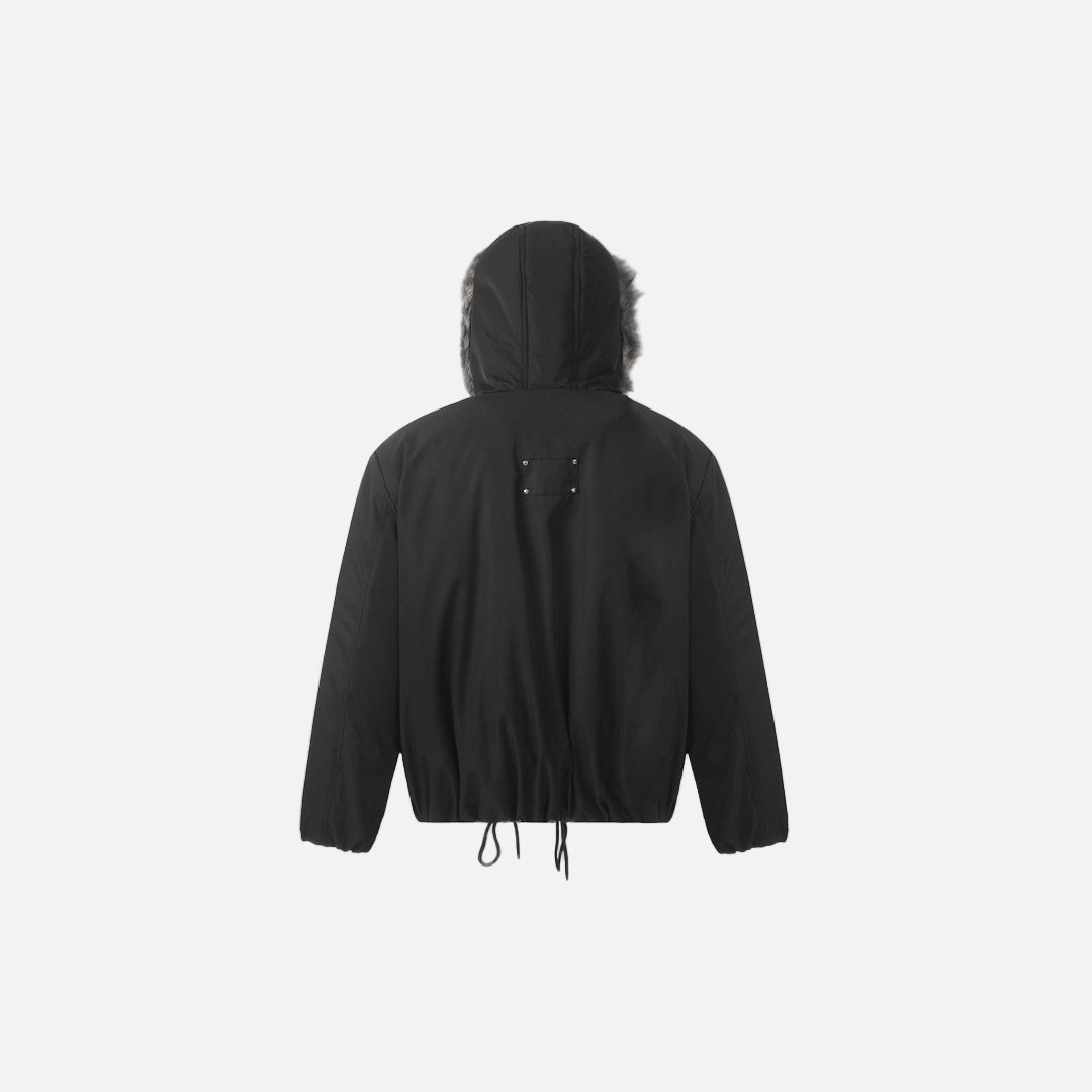 European Style Fur Collar Hooded Jacket - Luxuryurbanwear
