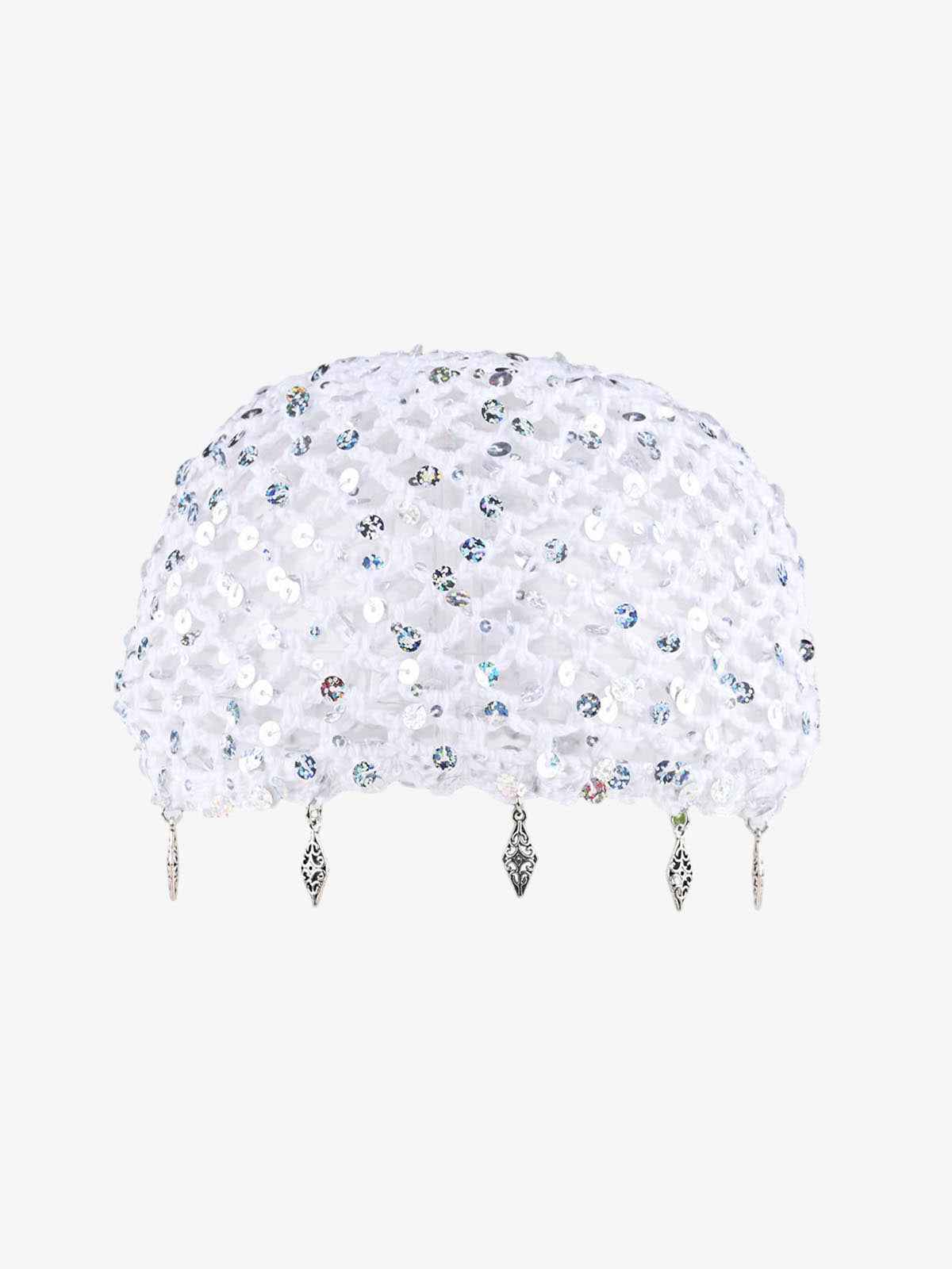 Vintage Sequin Mesh Beaded Fringe Cap