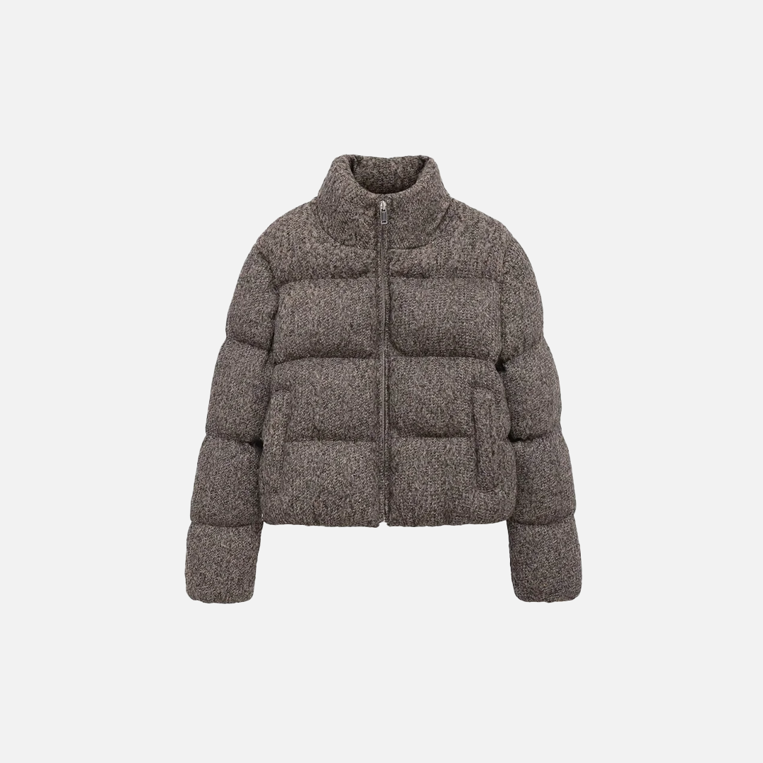 Elevated Comfort Thick Knitted Puffer Jacket - Luxuryurbanwear