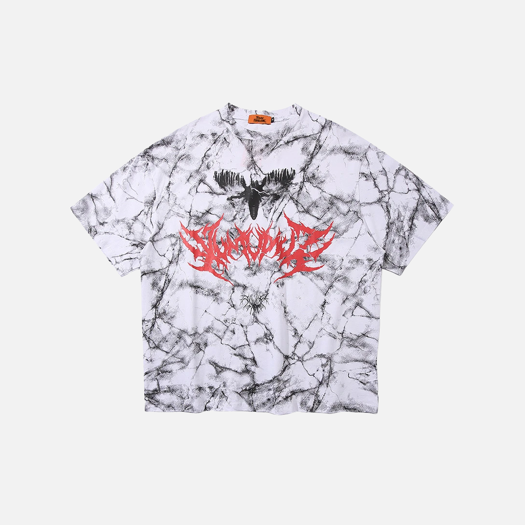 Y2K Streetwear Dark Oversize Hip Hop T-Shirt - Luxuryurbanwear