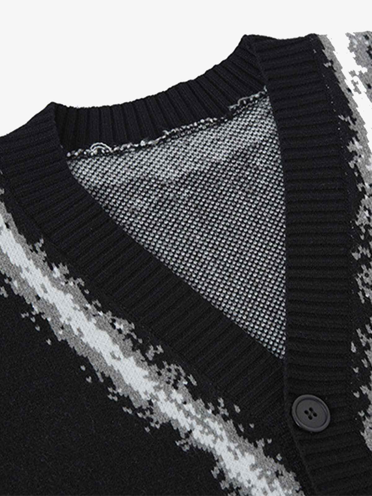 Retro Butterfly Gradient Knit Cardigan Sweater