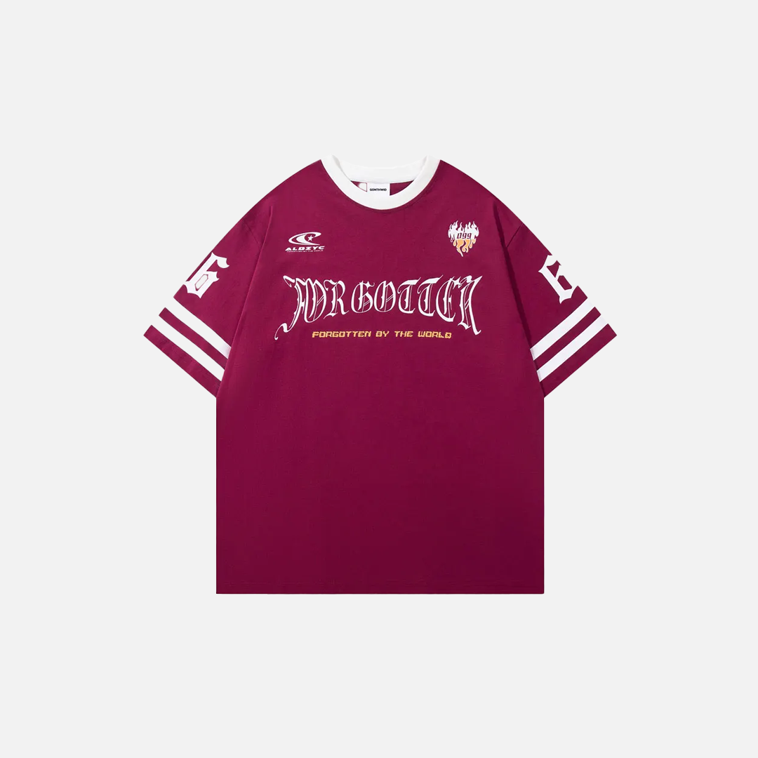 Y2K Patchwork Drawstring Graphic Short Sleeve T-Shirt - Luxuryurbanwear