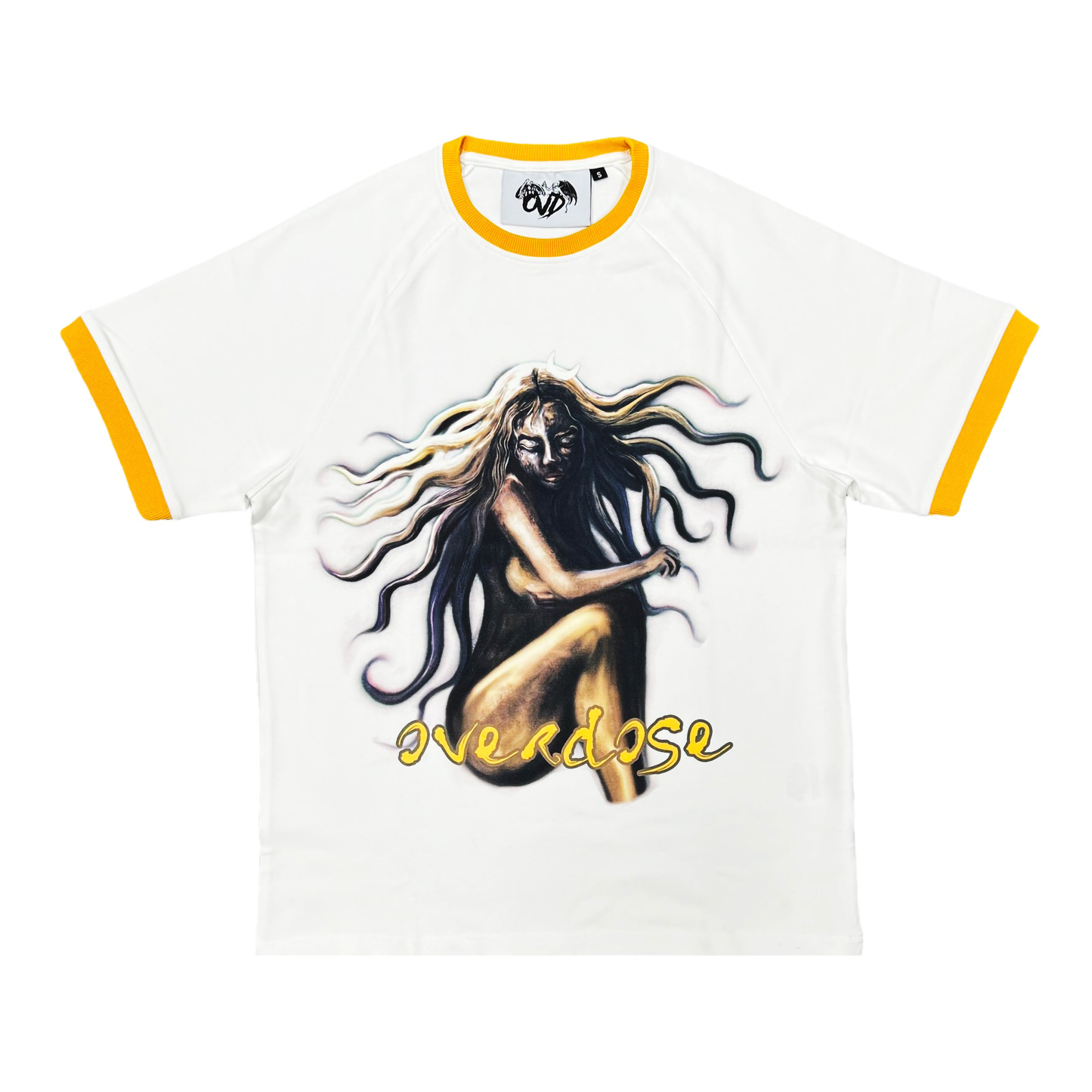 "RINGER TEE - YELLOW"