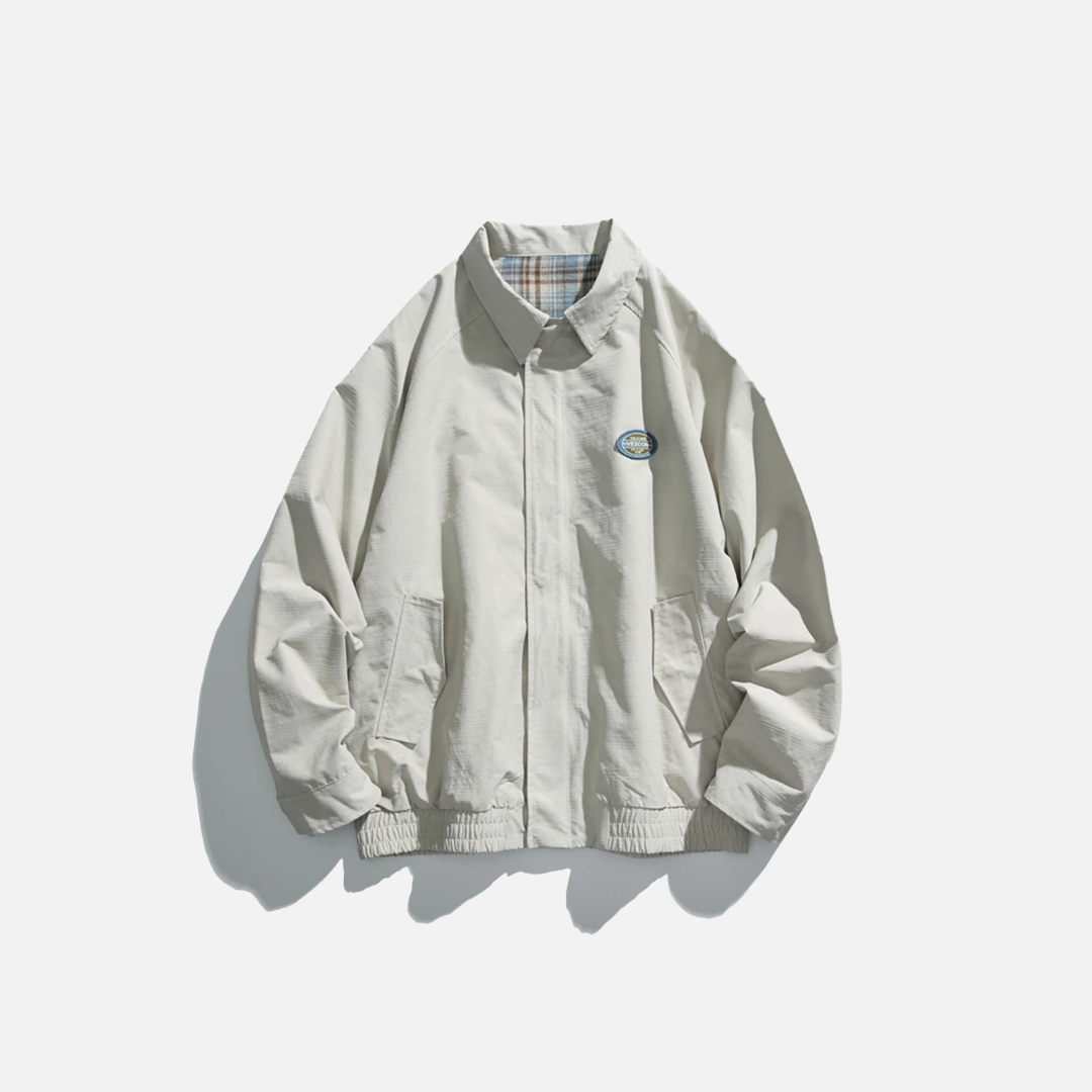 Autumn Plaid Casual Double Face Windbreaker Jacket - Luxuryurbanwear