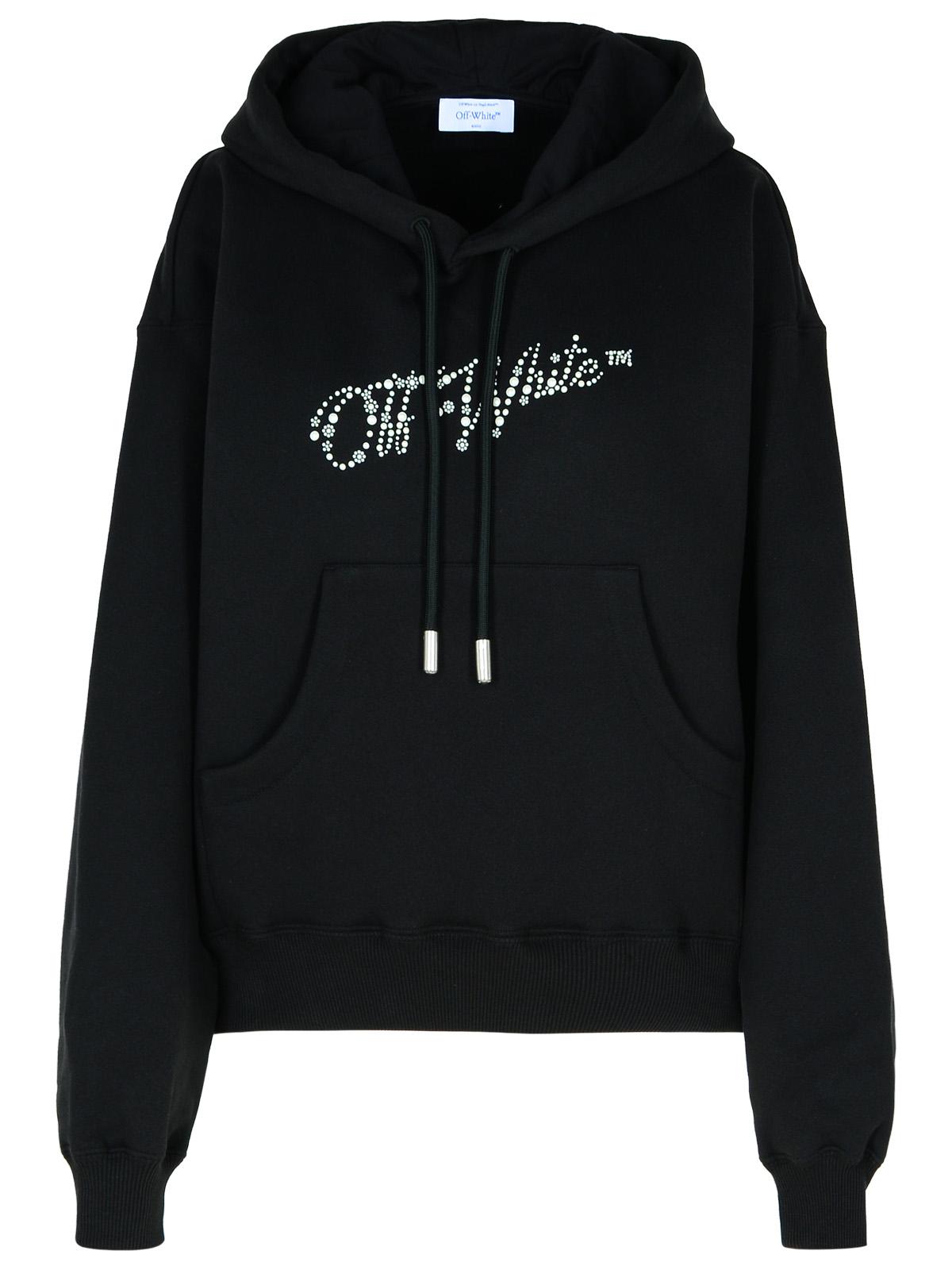 Off-White Black Cotton Sweatshirt Women