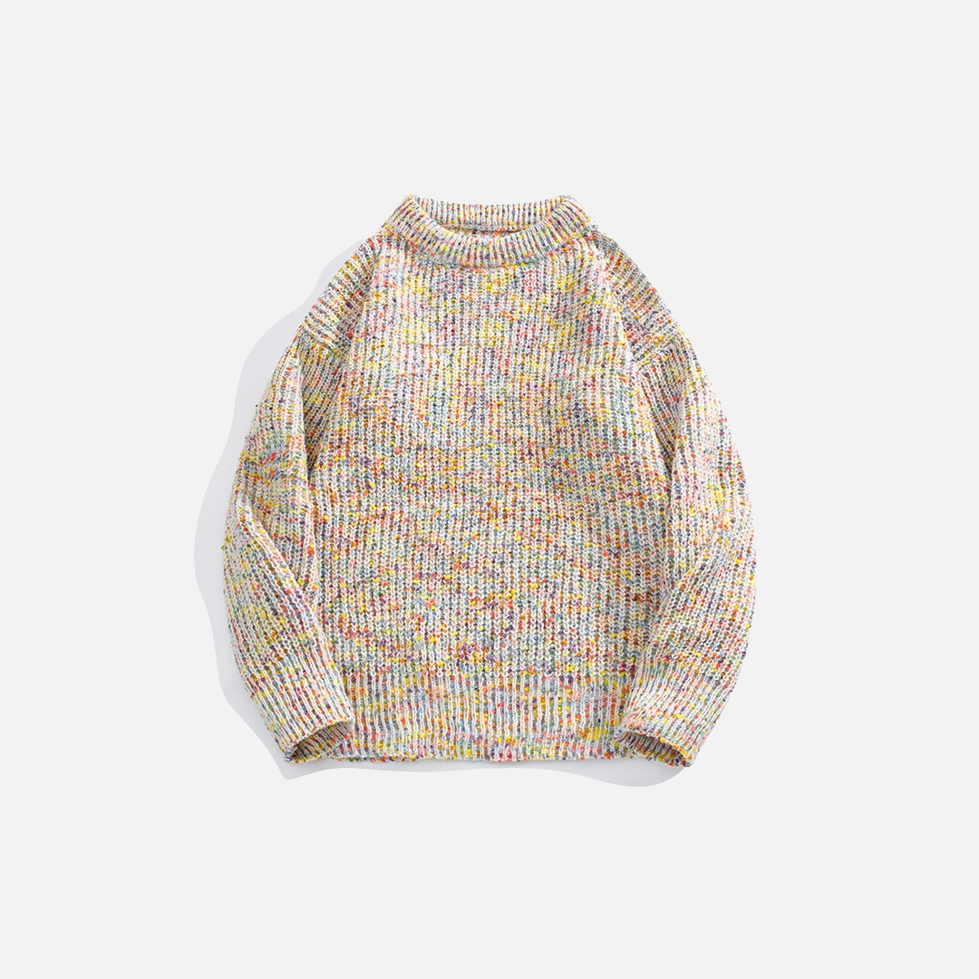Cozy Colorful Japanese Style Knitwear Sweater - Luxuryurbanwear
