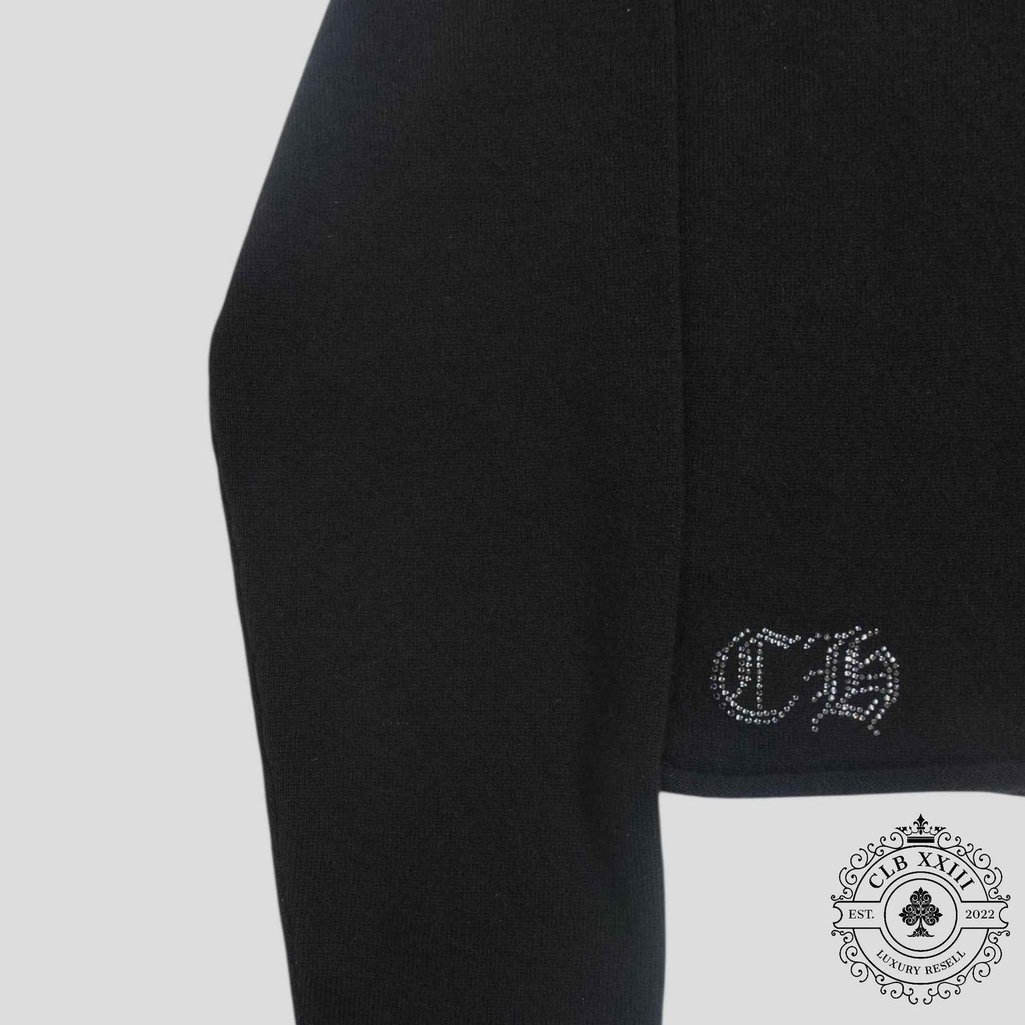 Chrome Hearts Women's Cashmere Crystal Embellished Sweater