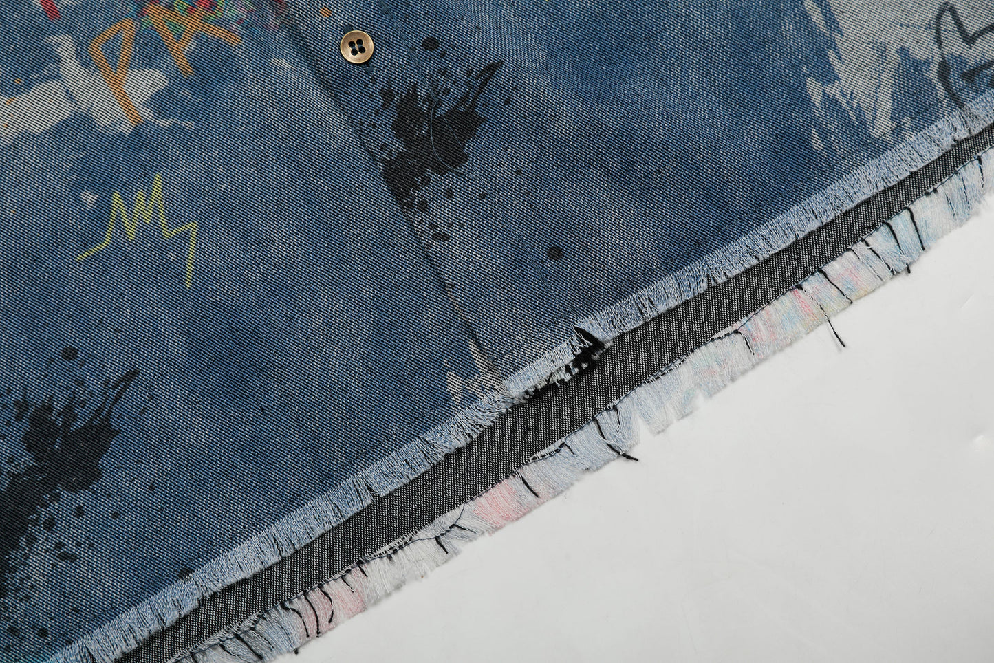 Vintage Graffiti | Denim Shirt - Luxuryurbanwear