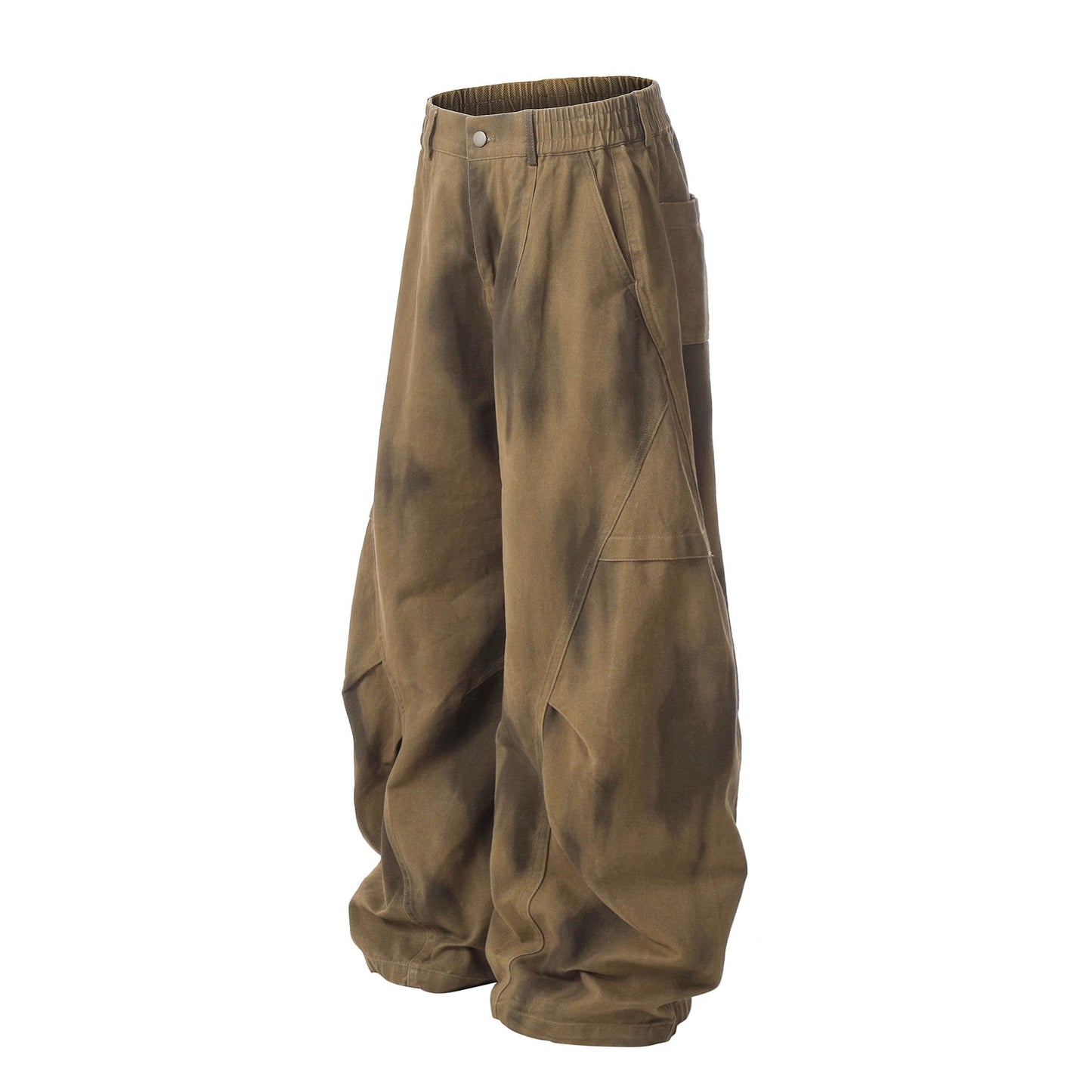 Tie-Waist Flow | Wide Leg Pleated Pants - Luxuryurbanwear