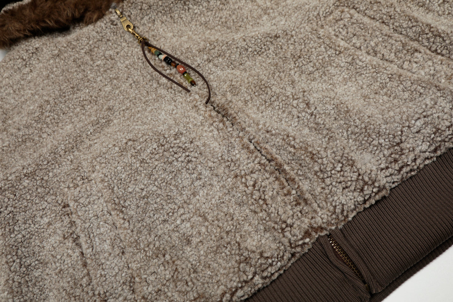 Pine Cocoa | Contrast Hooded Zip Jacket - Luxuryurbanwear