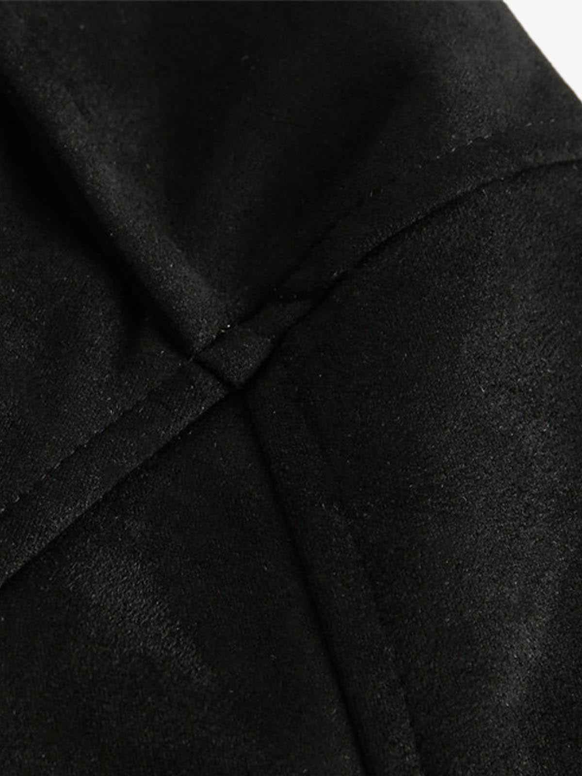 Suede Leopard-Trimmed Paneled Bomber Jacket