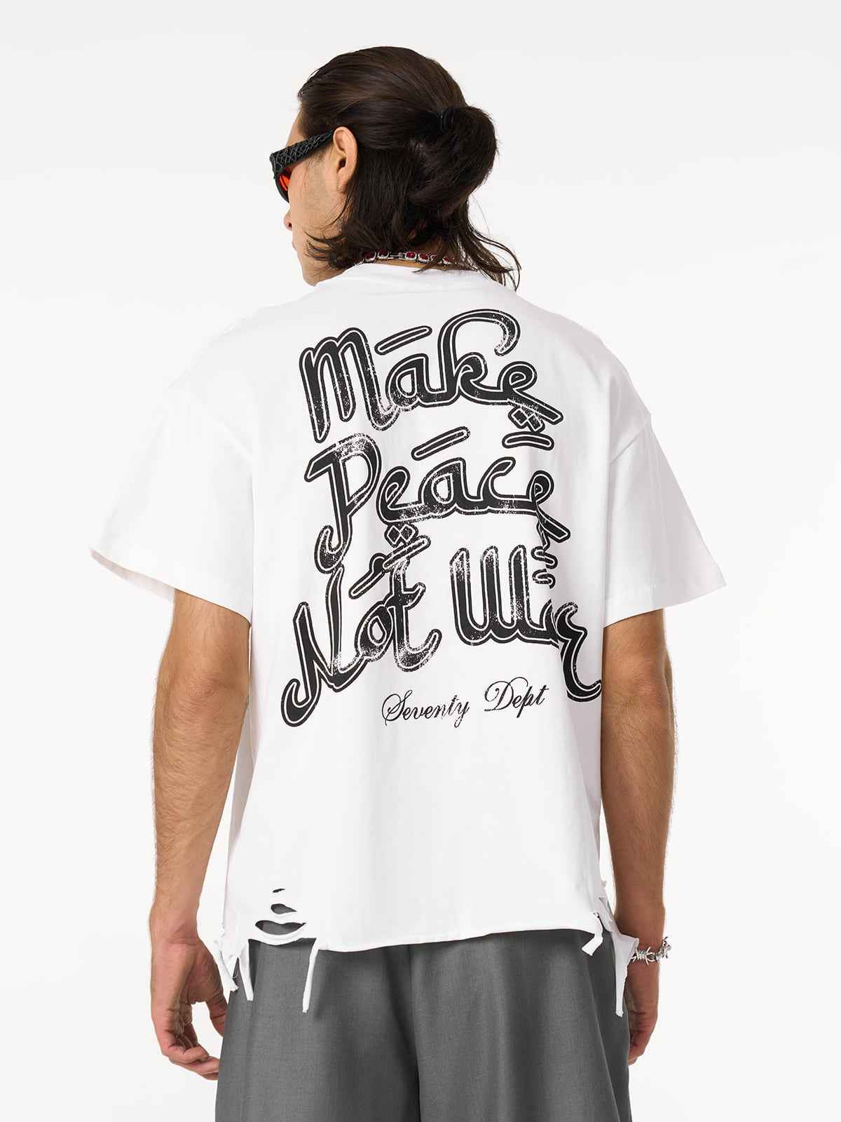 Graffiti Letters Devil Design Graphic T-Shirt