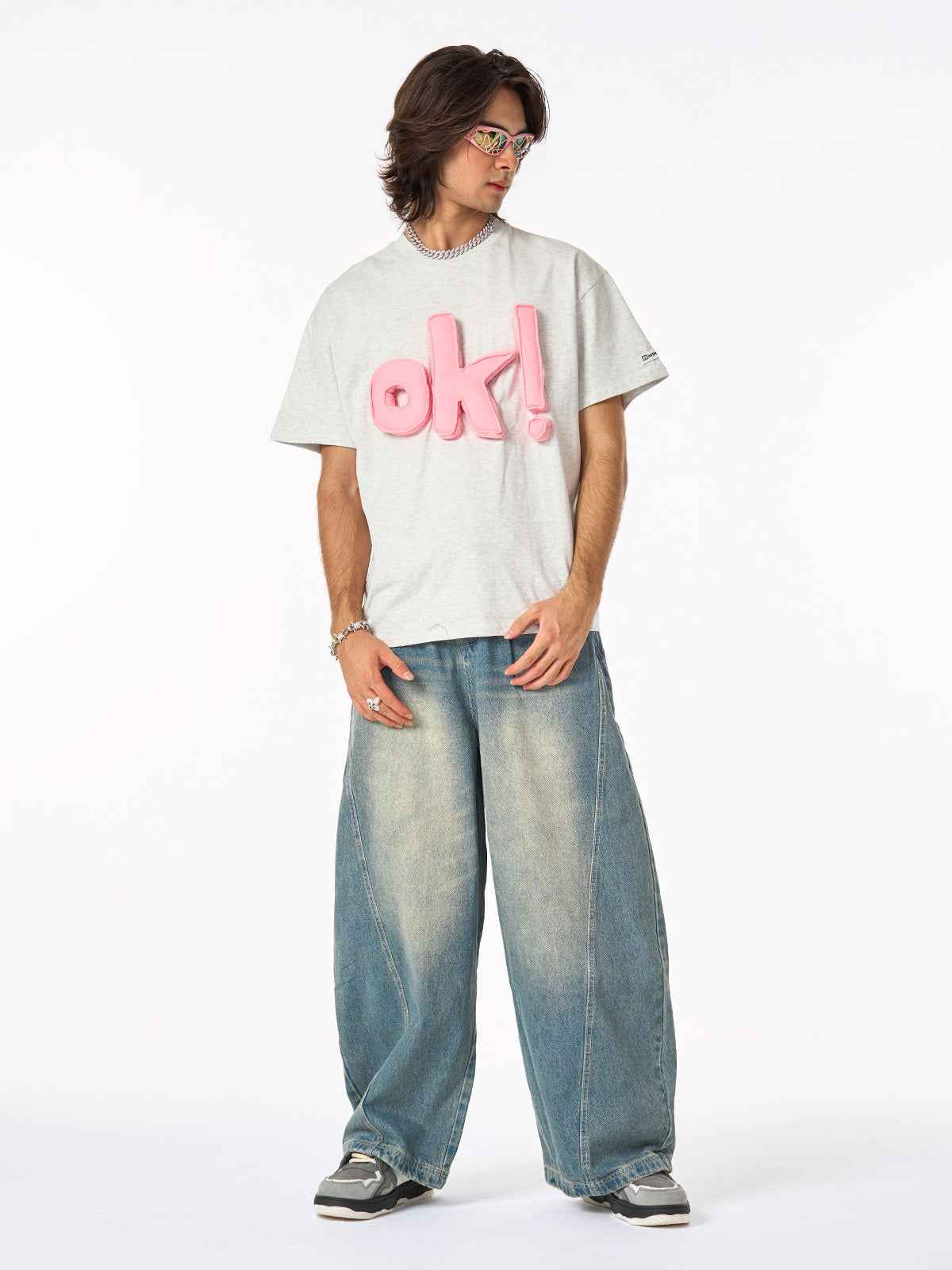 Fun "OK!" Graphic T-Shirt
