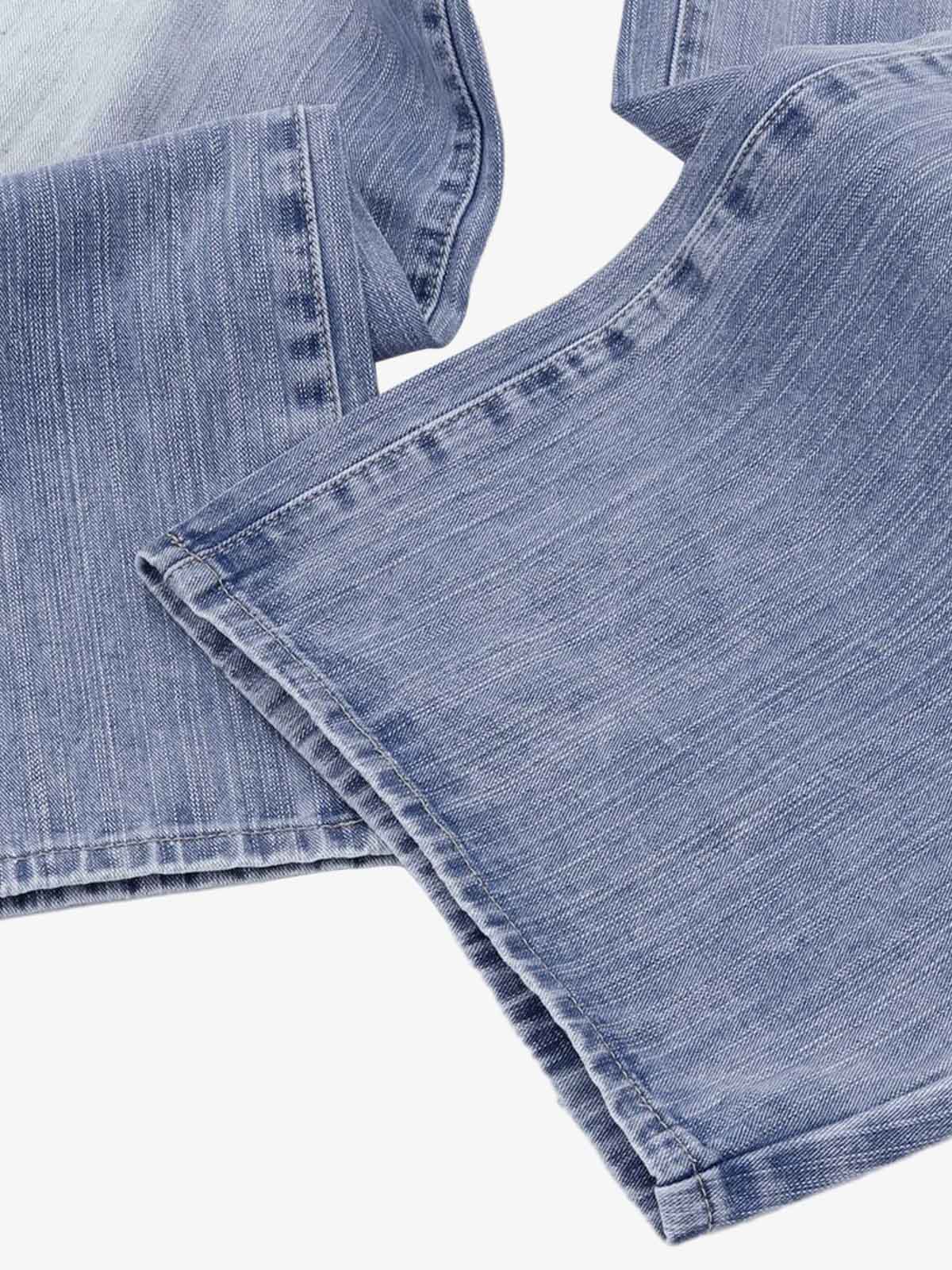 Vintage Washed Patchwork Distressed Scimitar Jeans - Luxuryurbanwear