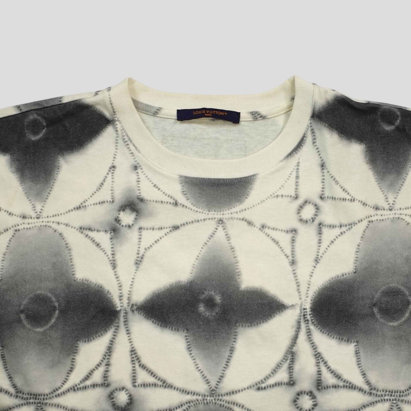 Louis Vuitton Printed Shibori Tie-Dye Tee in White
