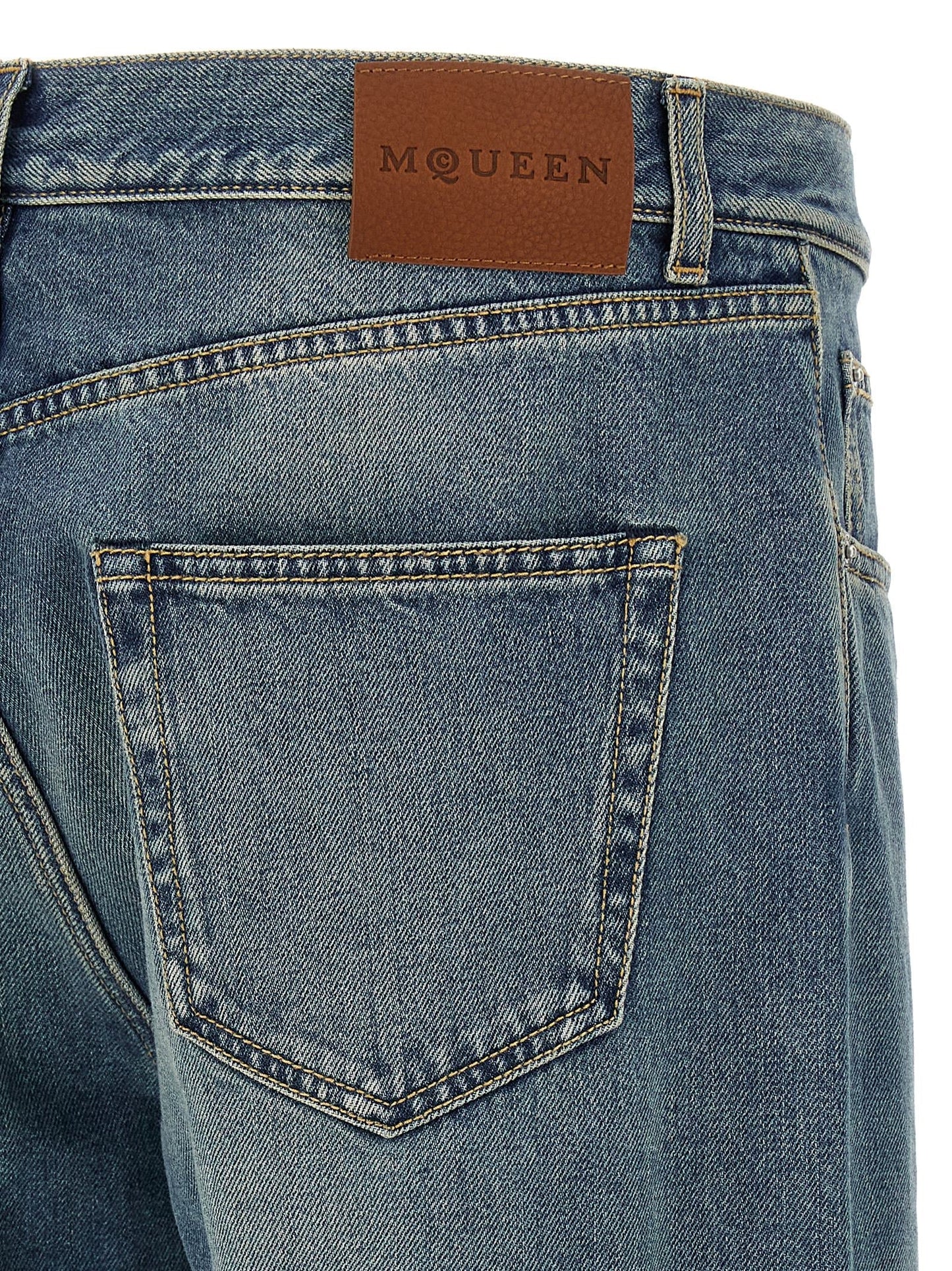 Mcqueen Men 'Skull' Jeans