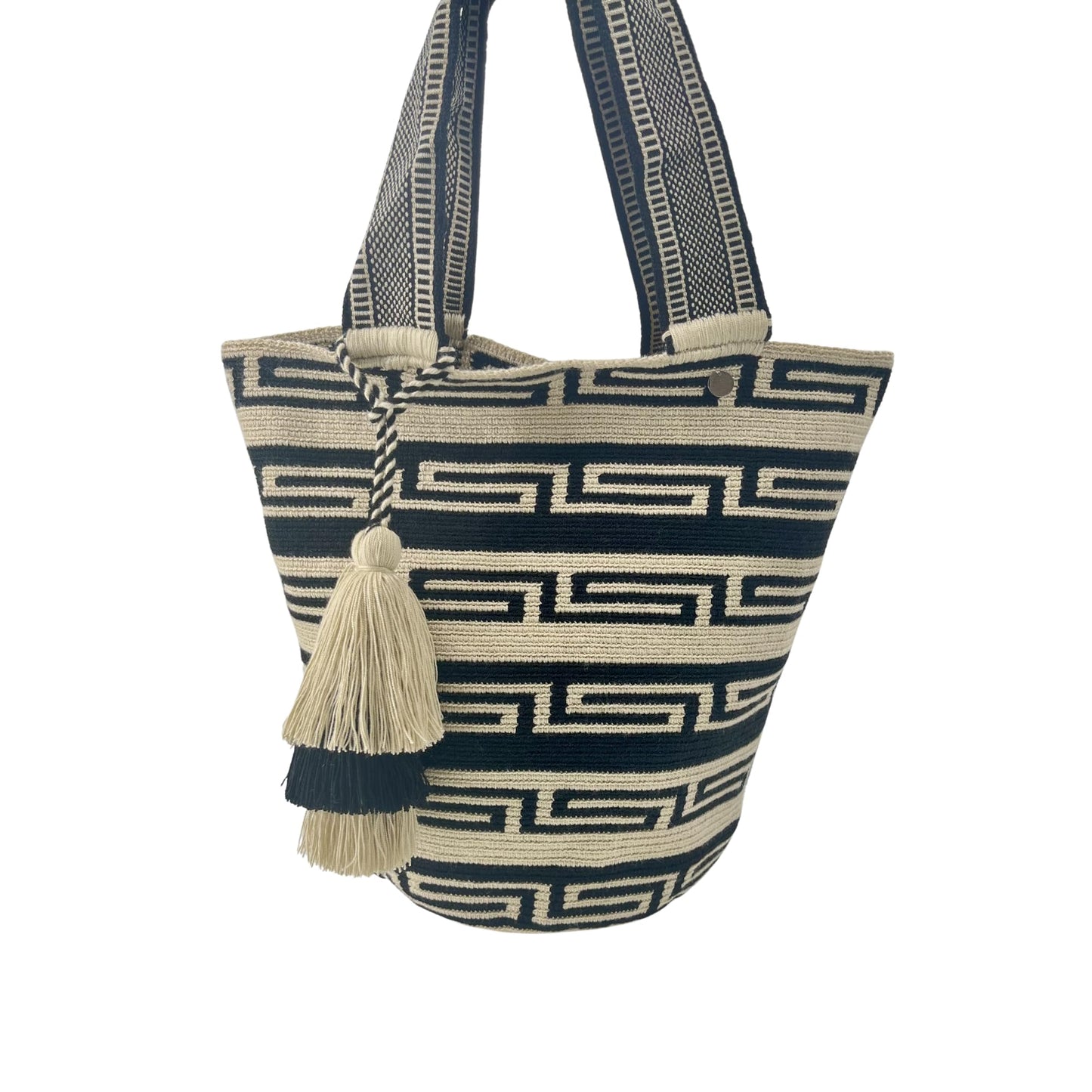Authentic Wayuu Bag - Large Handmade Colombian Mochila - Handwoven Tribal Crossbody Shoulder Bag for Women - Unique