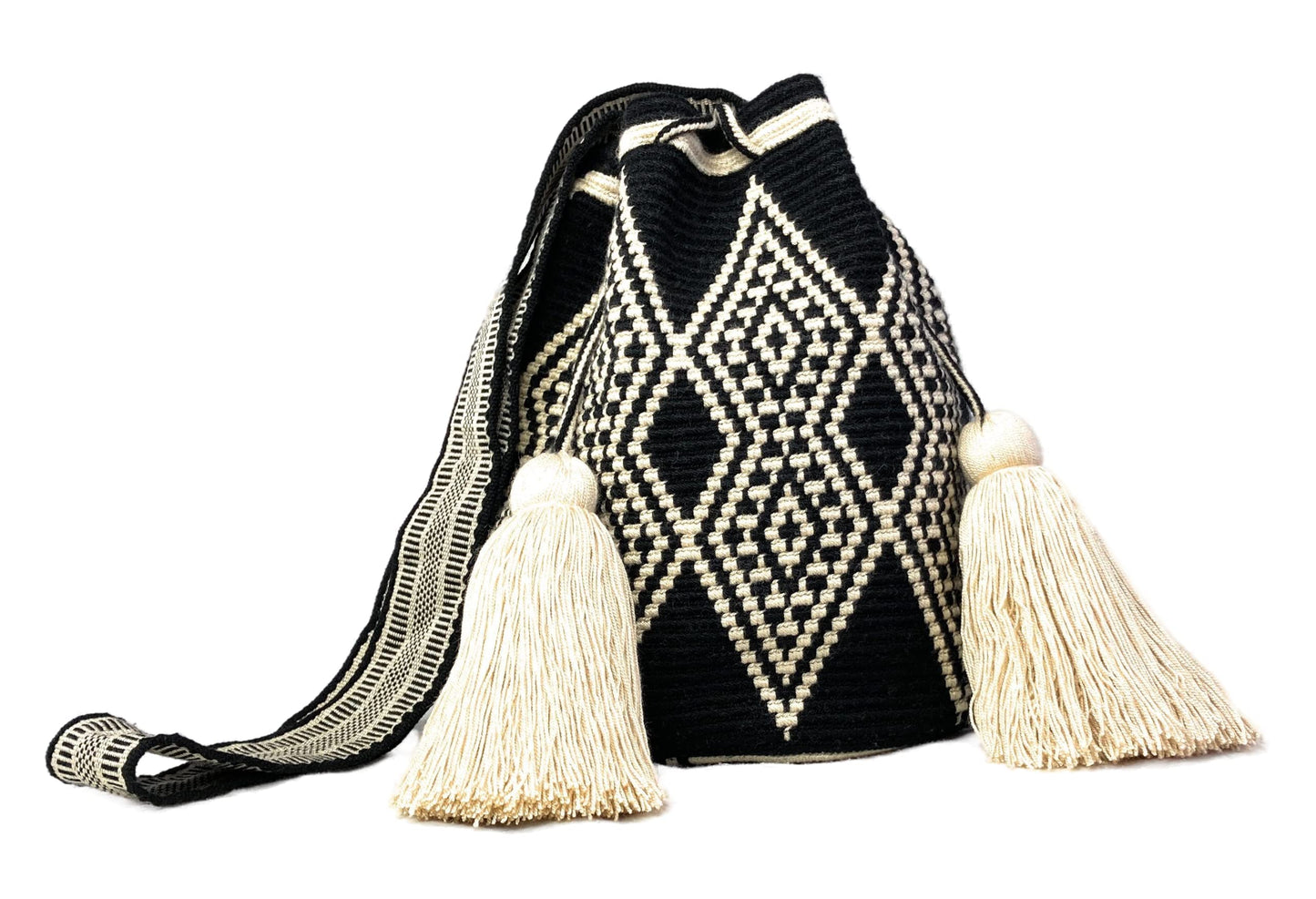 MEDIUM Wayuu Mochila Bag For Women original bolsa tejida colombiana authentic crochet pattern Gift from Colombia | AUTHENTIC WAYUU
