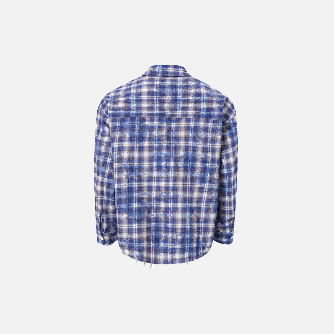 Y2K Men Retro Plaid Long Sleeve Casual Shirt - Luxuryurbanwear