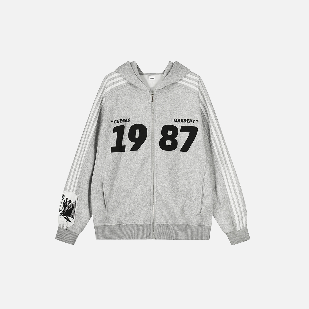 Breathable Hip Hop Stylish Printed Hooded Sweatshirt - Luxuryurbanwear