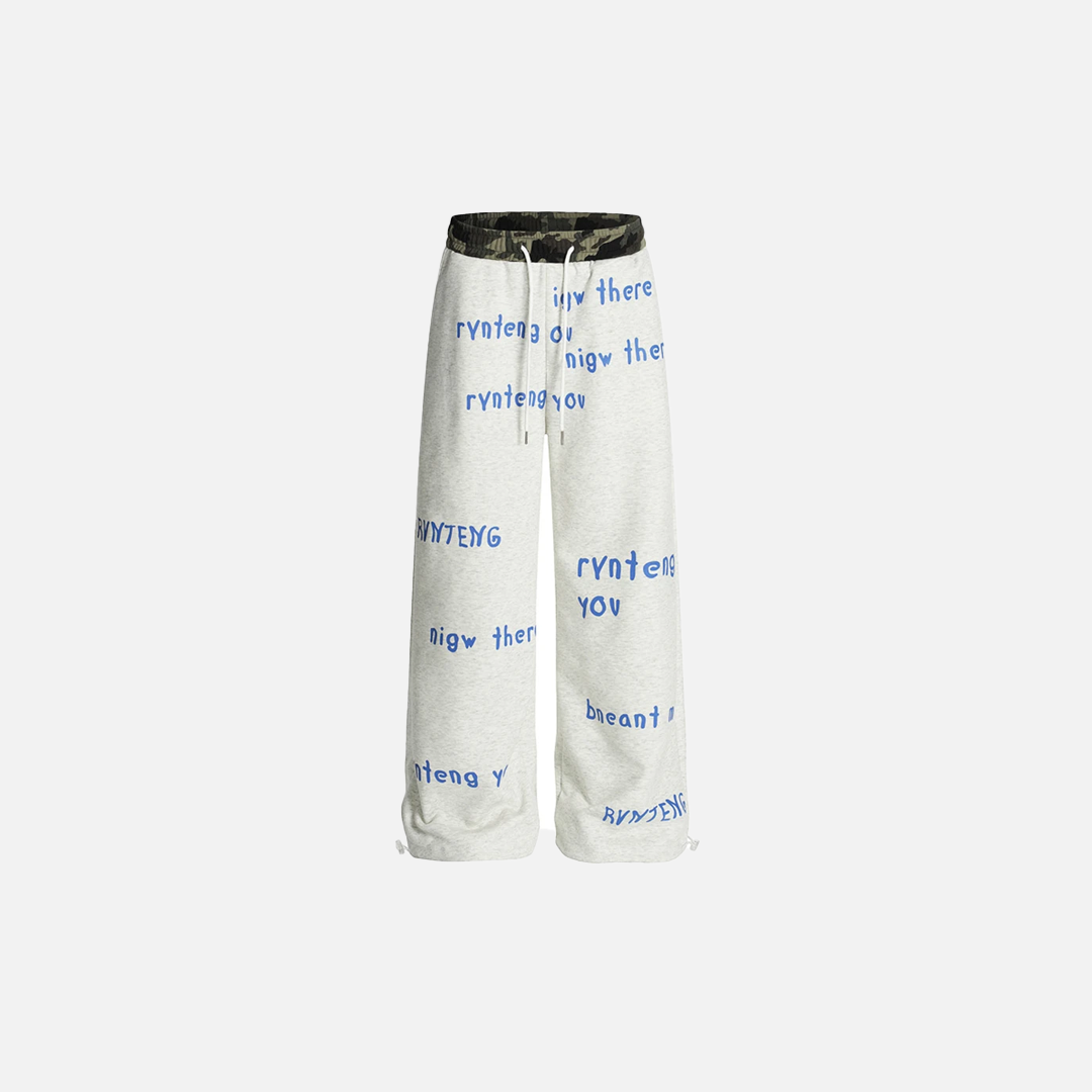 Streetwear Cool Camo Print Casual Wide Leg Jogger - Luxuryurbanwear