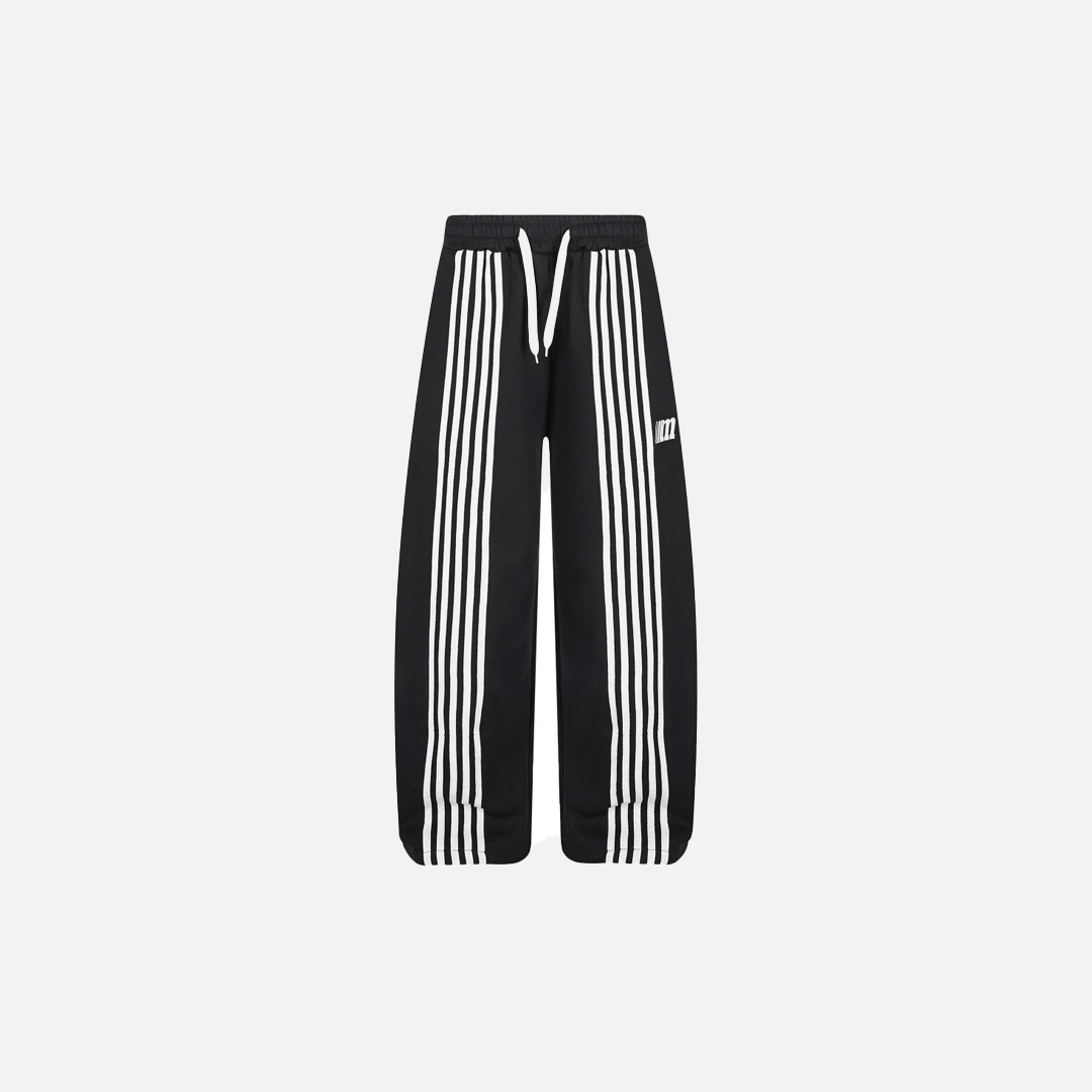 Y2K Effortless Striped Spliced Hip Hop Athletic Jogger - Luxuryurbanwear