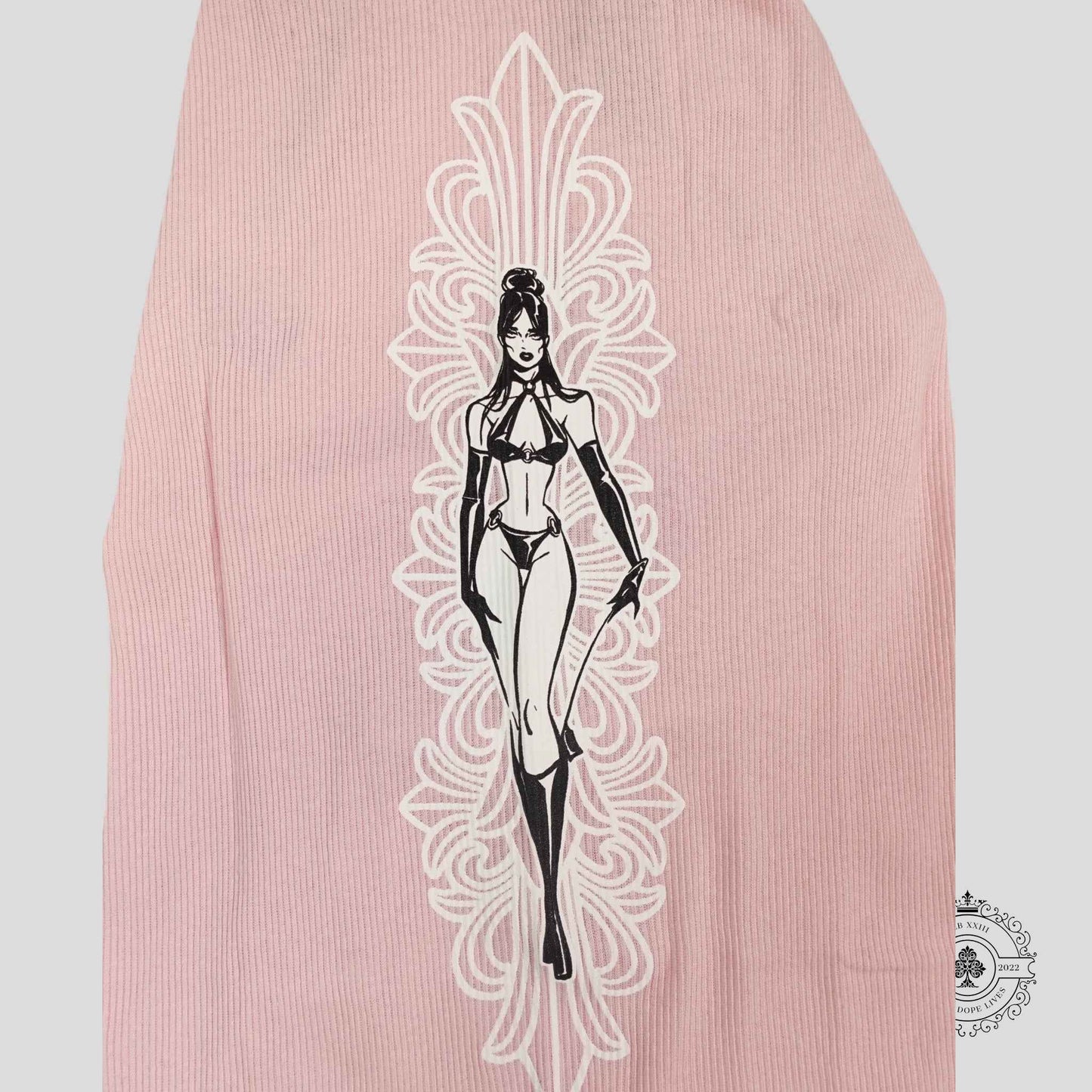 Chrome Hearts Art Basel Deadly Doll Tank in Light Pink