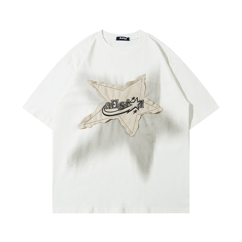 Star Patch | Hip Hop T-Shirt - Luxuryurbanwear