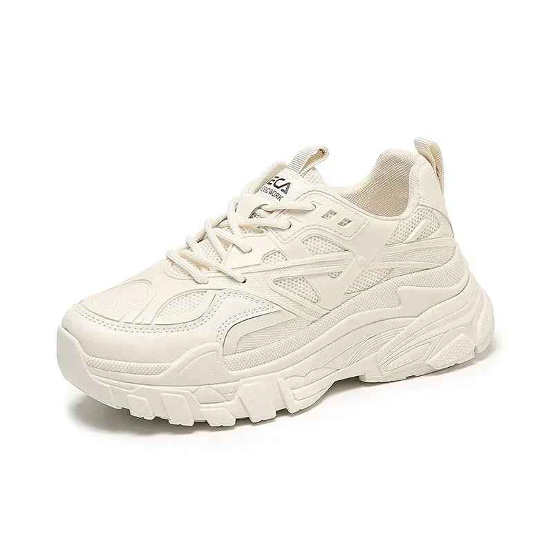 Versatile Thick soled Dad Shoes for Girls New Student White Shoes