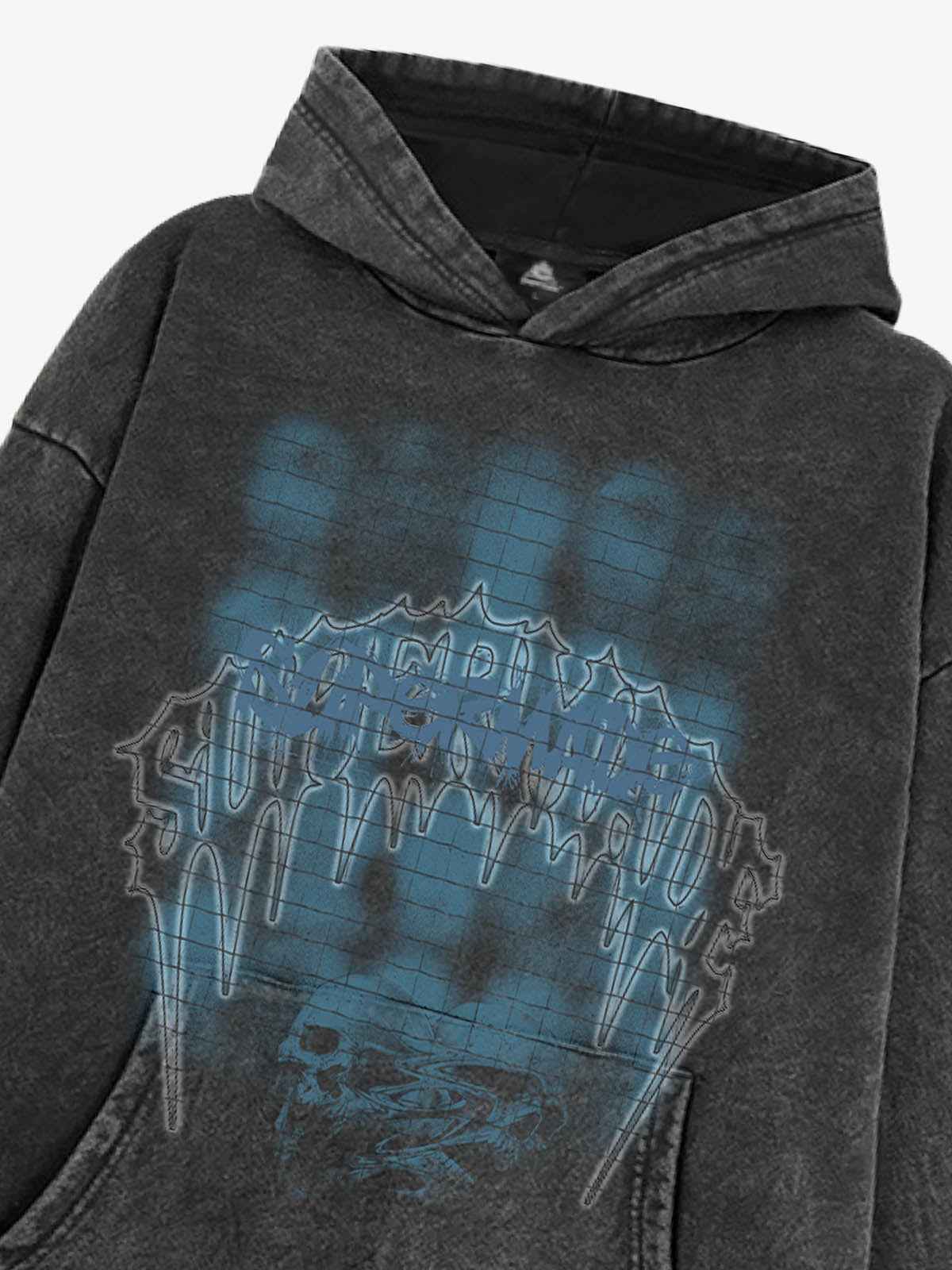 Gothic Skull Graphic Hoodie