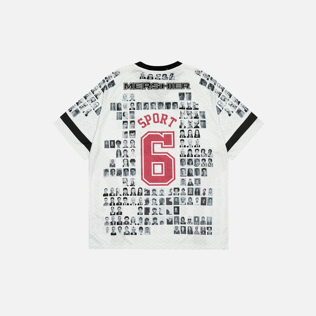 Y2K Vibrant Patchwork V-Neck Sport T-Shirt - Luxuryurbanwear