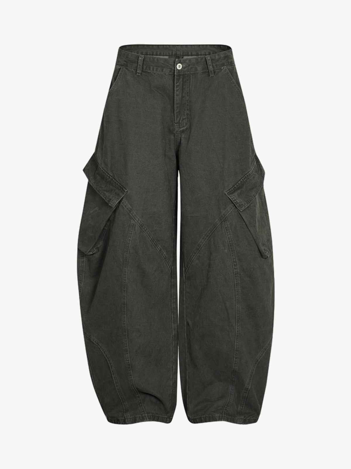 Patchwork Multi-Pocket Workwear Casual Machete Pants