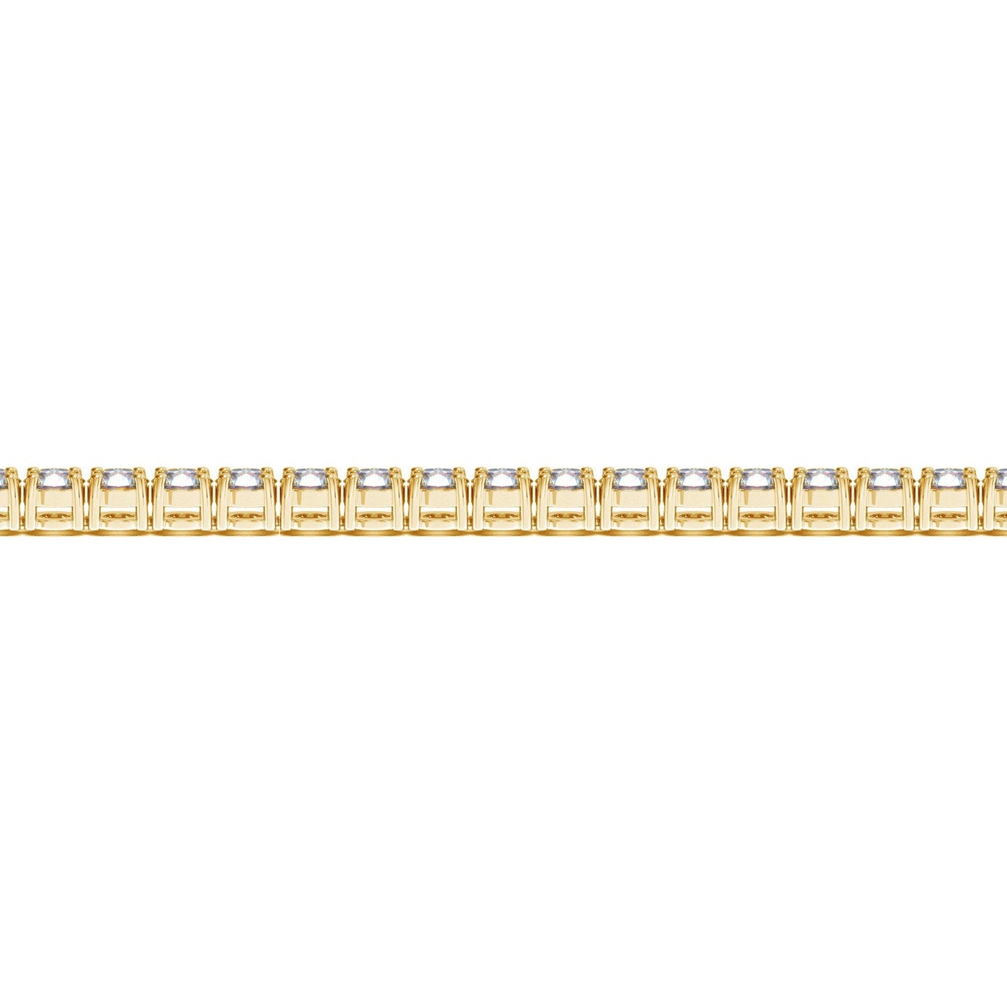 Lab Grown Round Diamond Tennis Bracelet in 14k Yellow Gold (7 cctw F/G VS2/SI1)