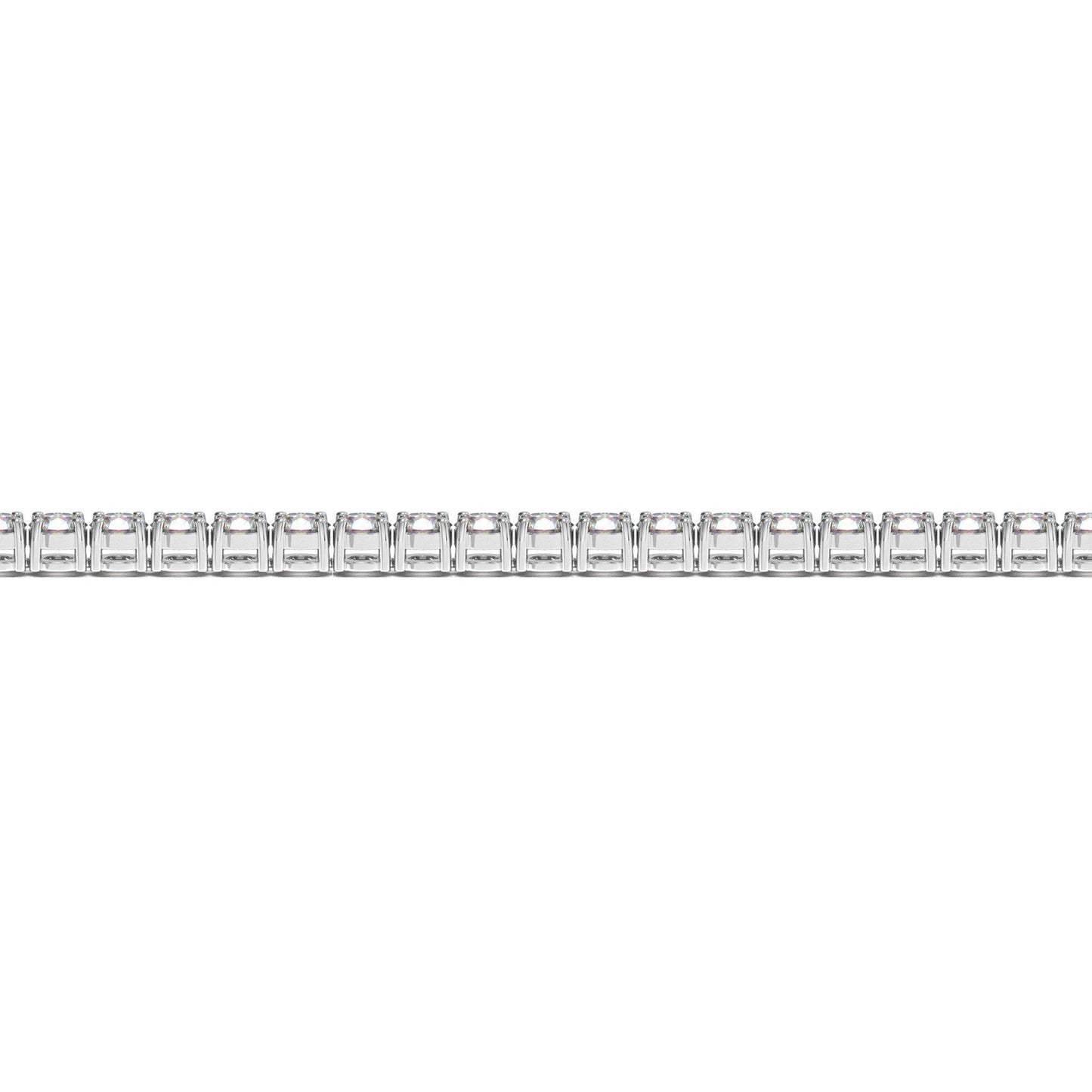 Lab Grown Round Diamond Tennis Bracelet in 14k White Gold (5 cctw F/G VS2/SI1)