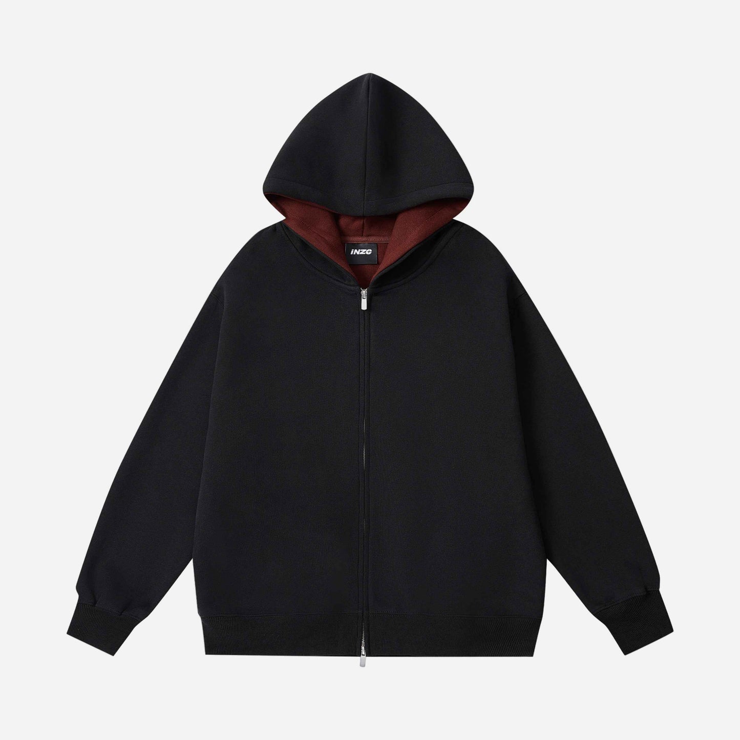 Streetwear Double Zipper Hooded Sweatshirt