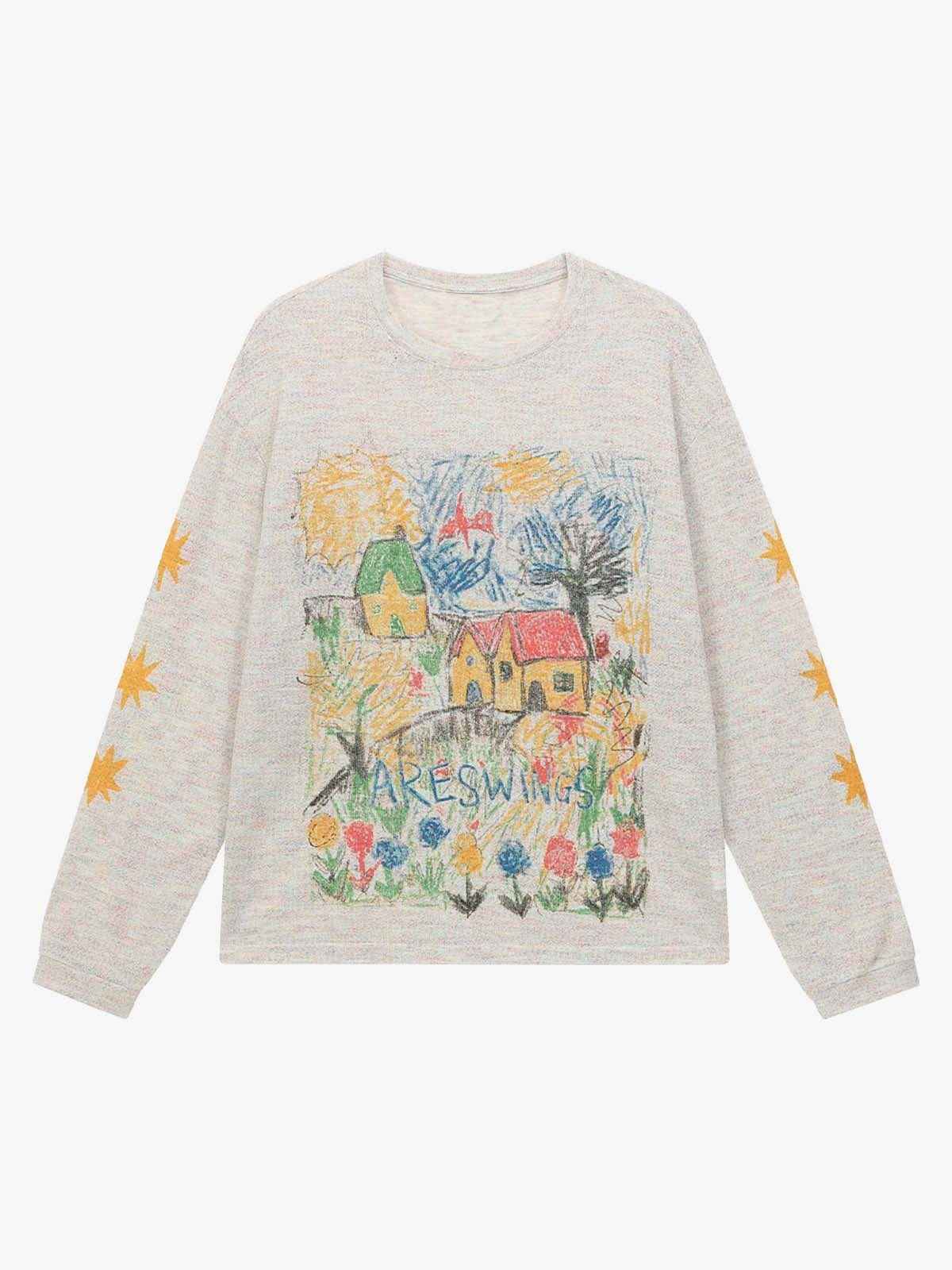 Long Sleeve Village Art