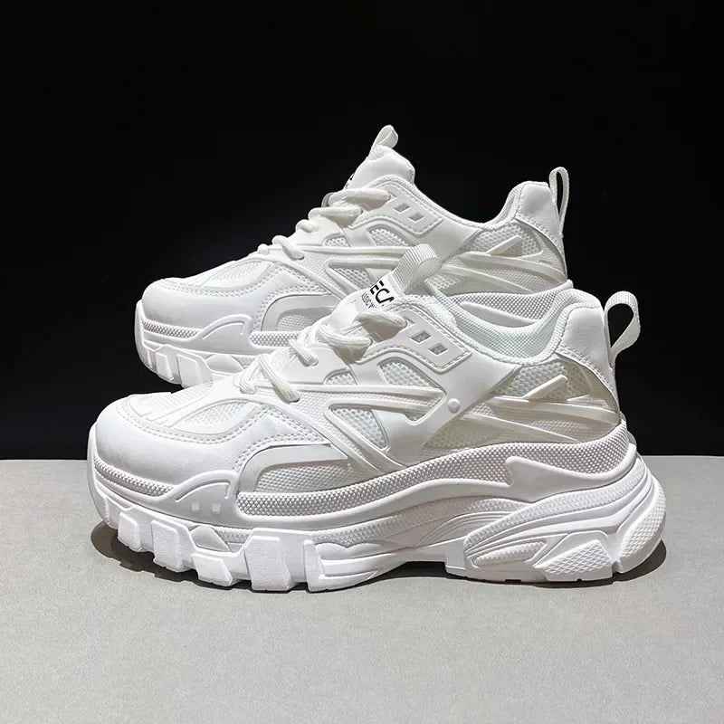 Versatile Thick soled Dad Shoes for Girls New Student White Shoes