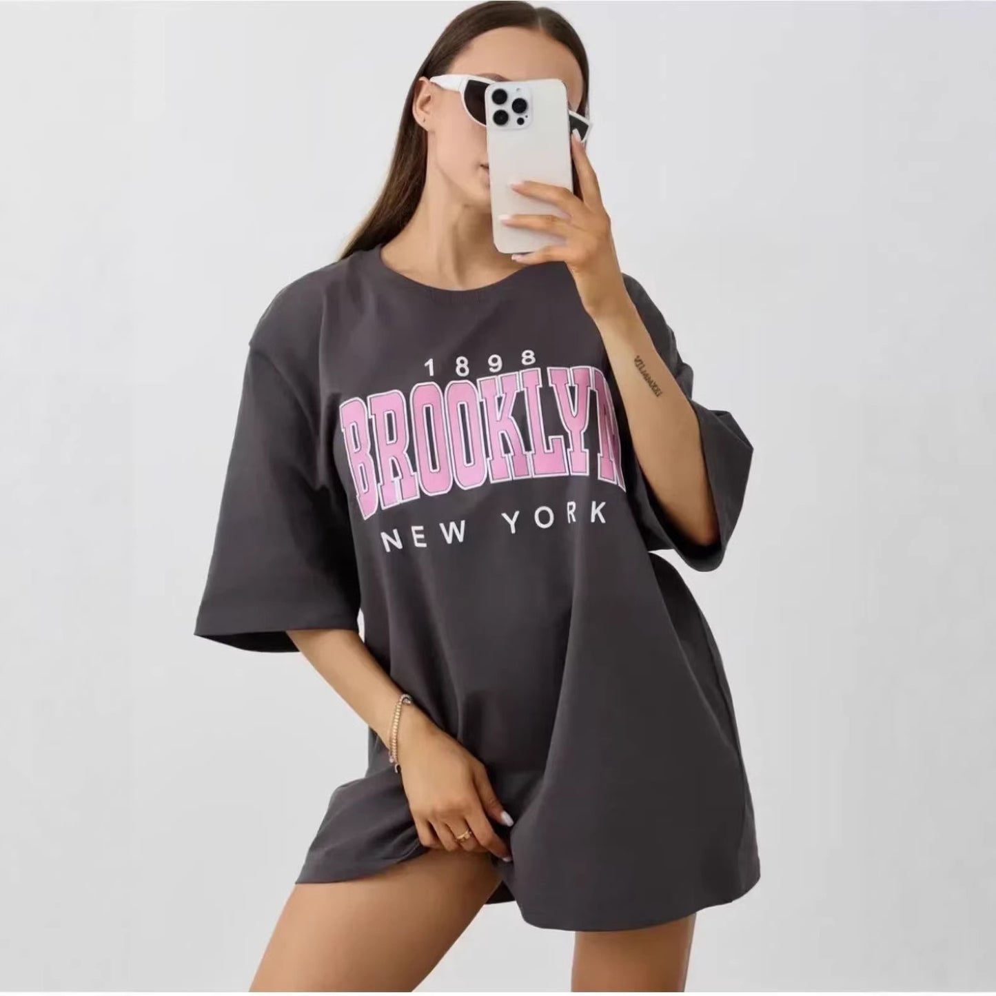 Loose short sleeved top