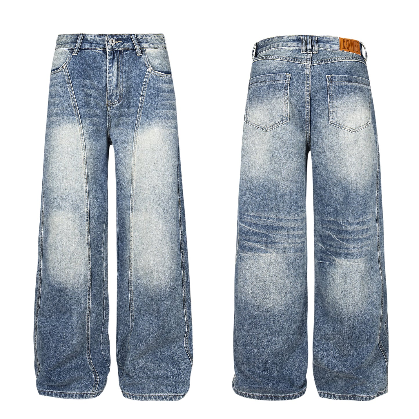 Heavy Bleached | Demin Jeans - Luxuryurbanwear