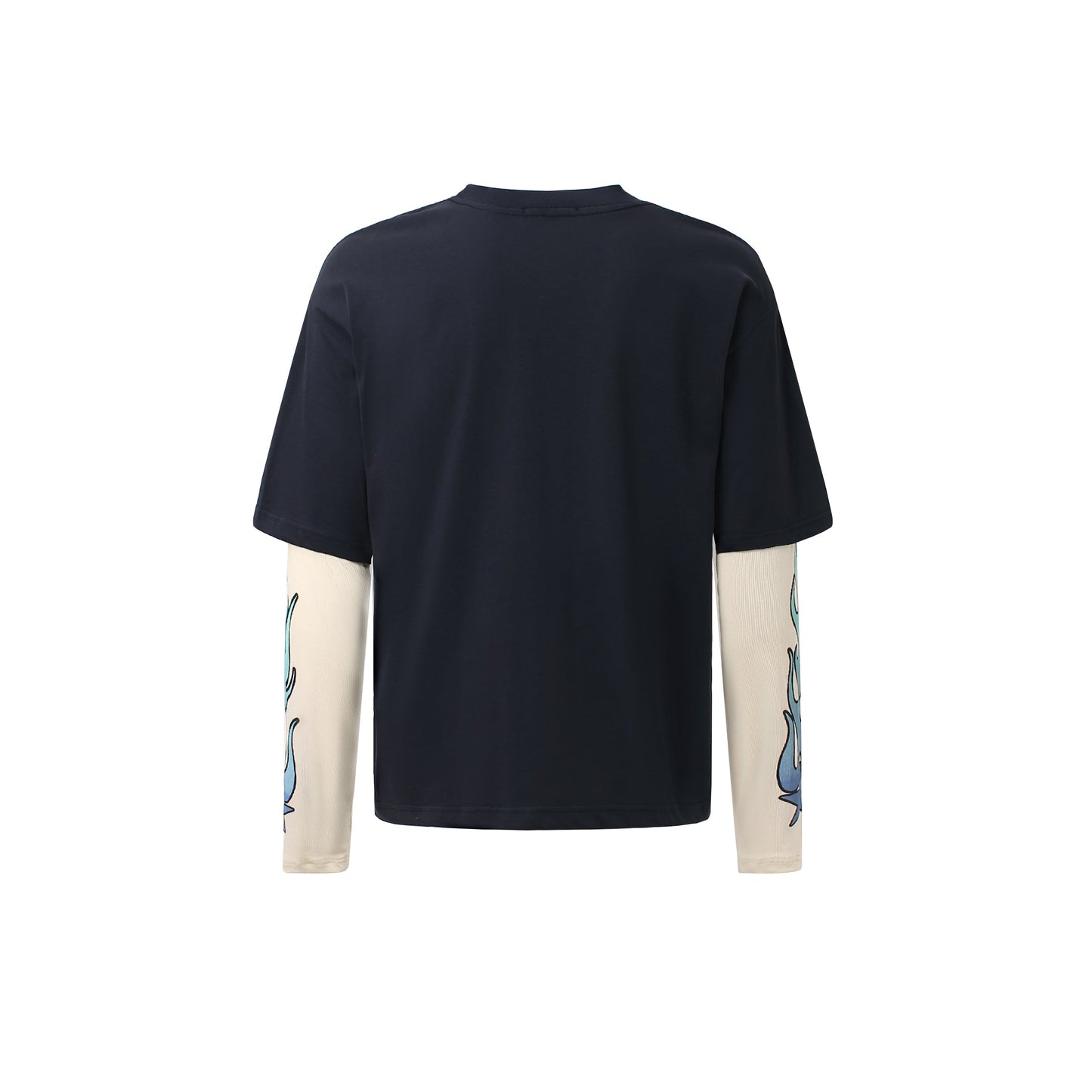 Vintage Flame Letter | Contrast Sweatshirt - Luxuryurbanwear