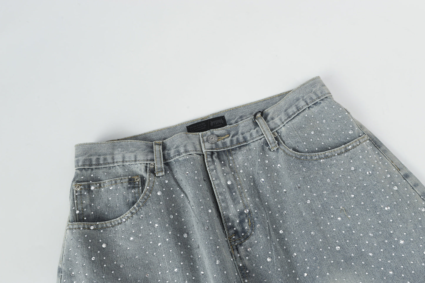 Sparkling Rhinestone | Denim jeans - Luxuryurbanwear