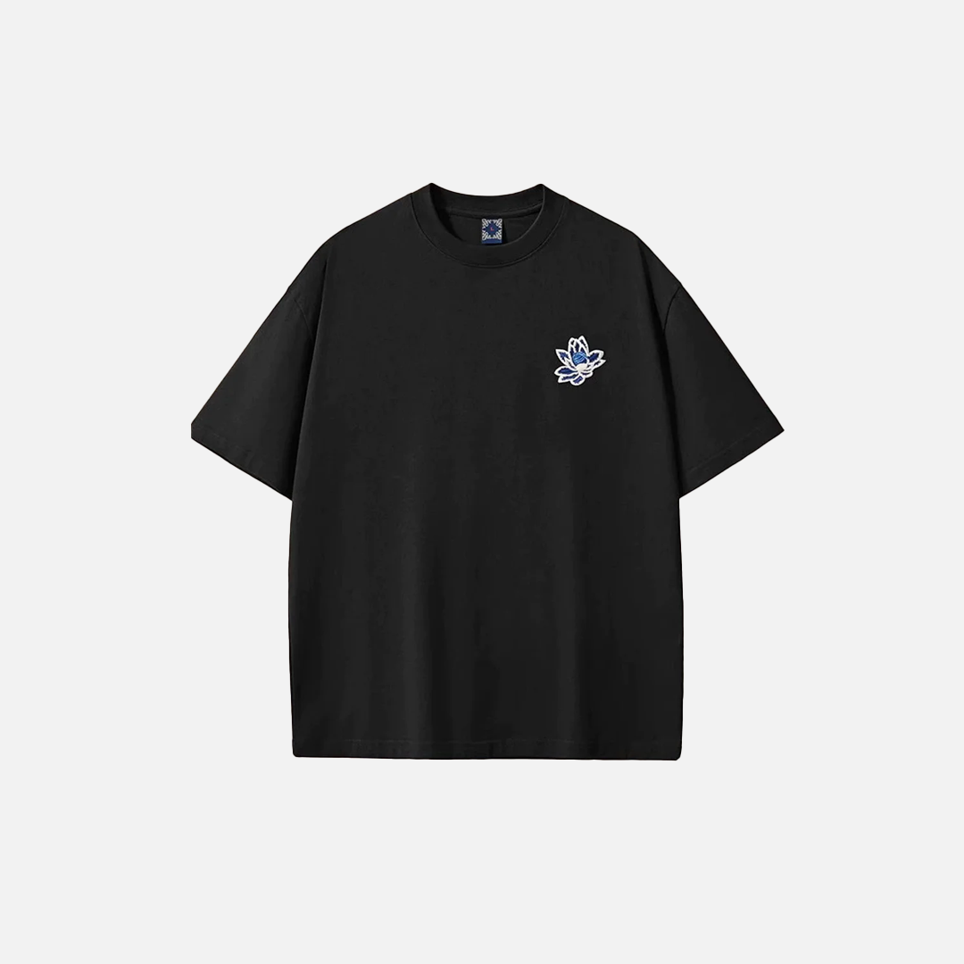 Summer Phoenix Embroidery Casual O-Neck Cotton T-Shirt - Luxuryurbanwear