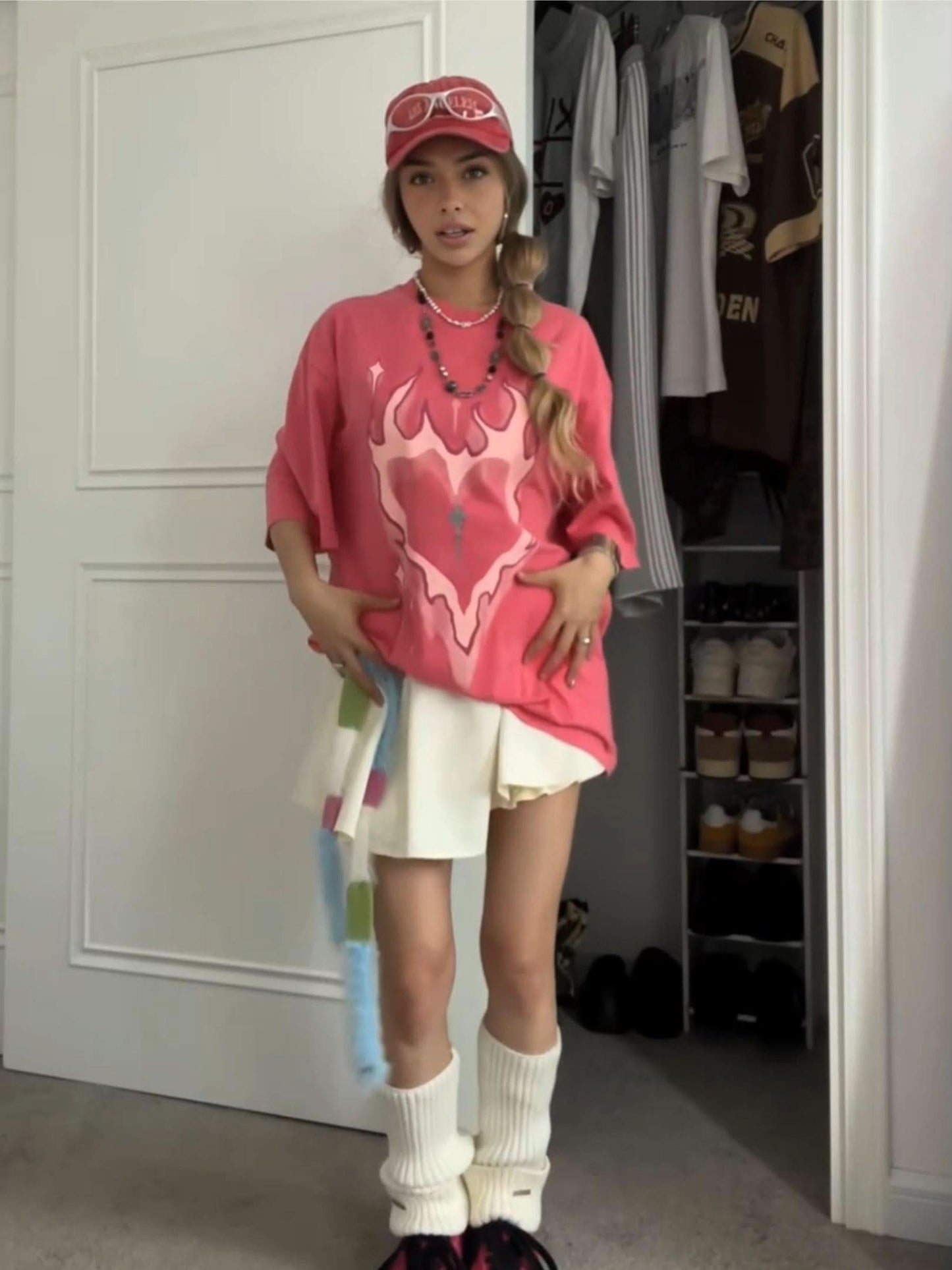 LUW "Heart-Flame" Graphic Tee - Luxury Heavyweight Unisex Streetwear T-Shirt