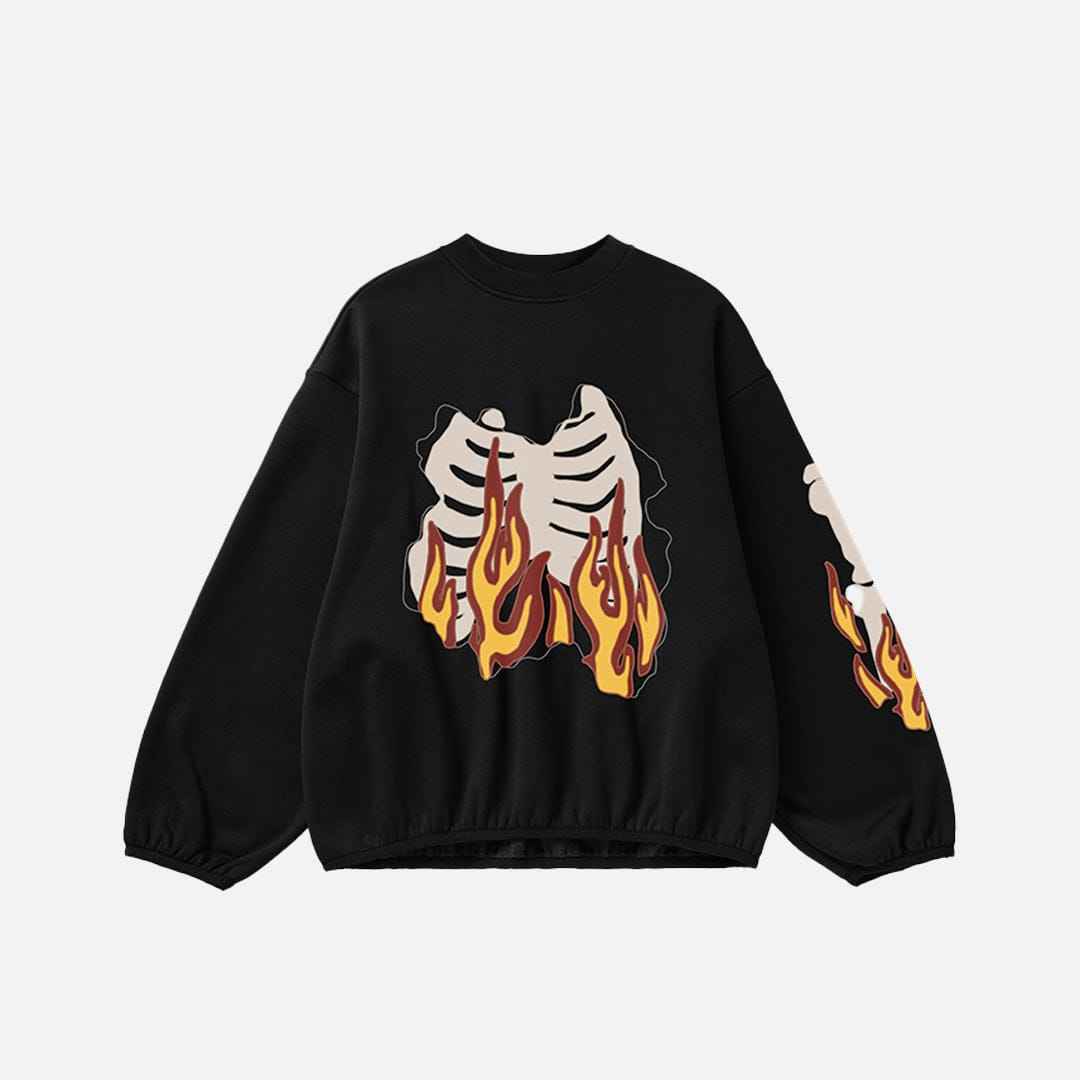 Sweat Flaming Skeleton