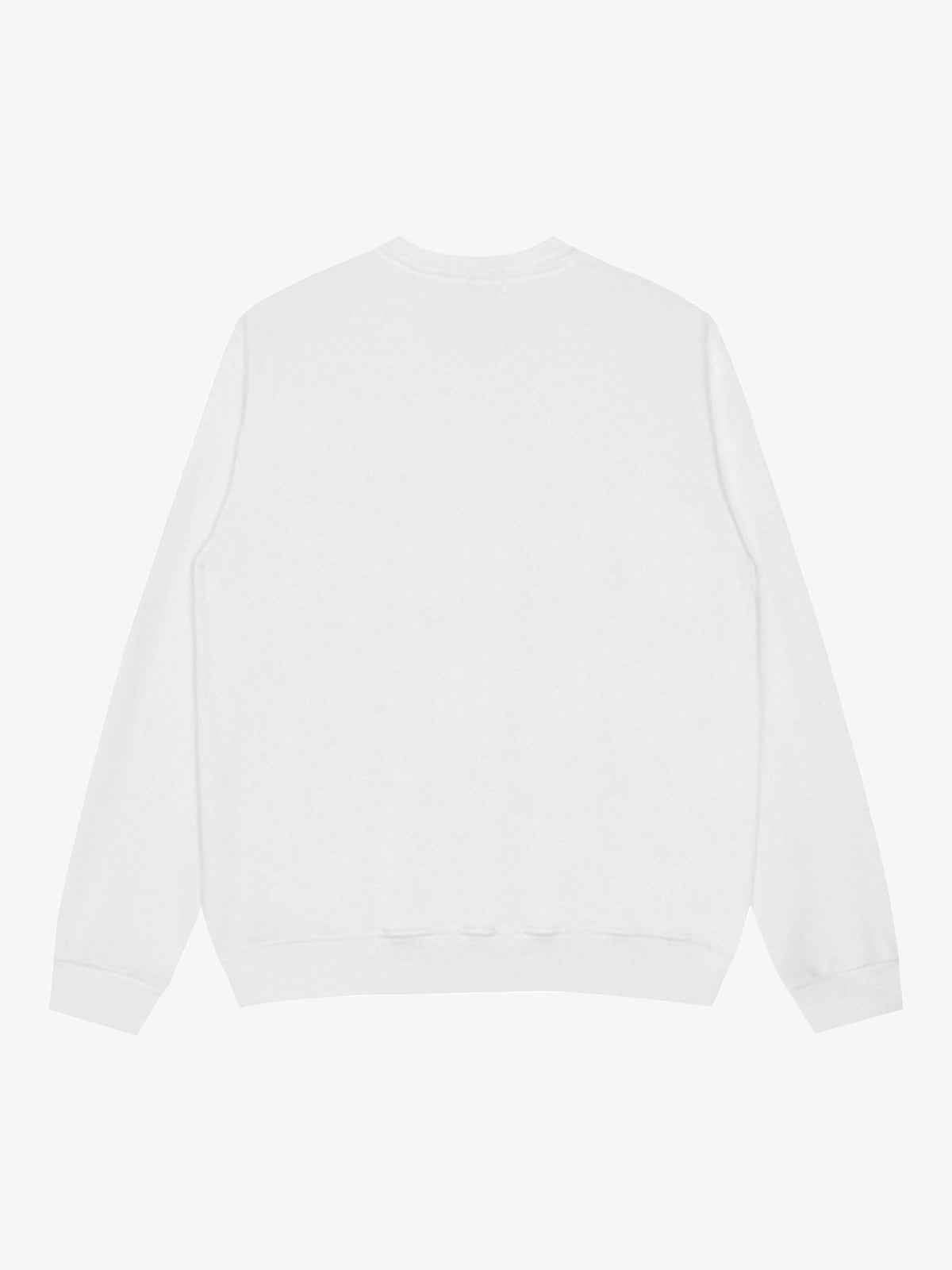 Street Contrast Design Slogan Print Round Neck Sweatshirt