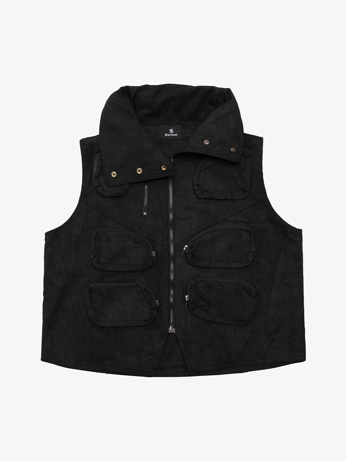 Heavy-Duty Multi-Pocket Multi-Zipper Vest - Luxuryurbanwear