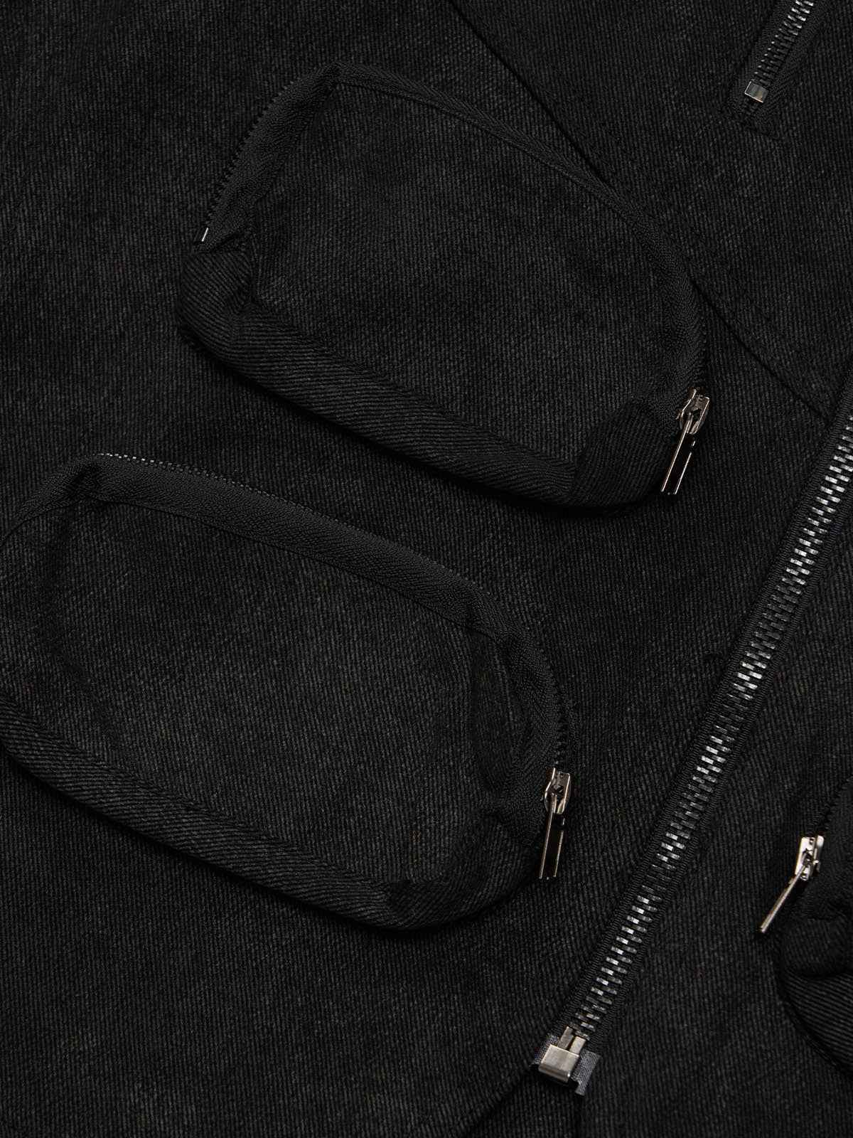 Heavy-Duty Multi-Pocket Multi-Zipper Vest