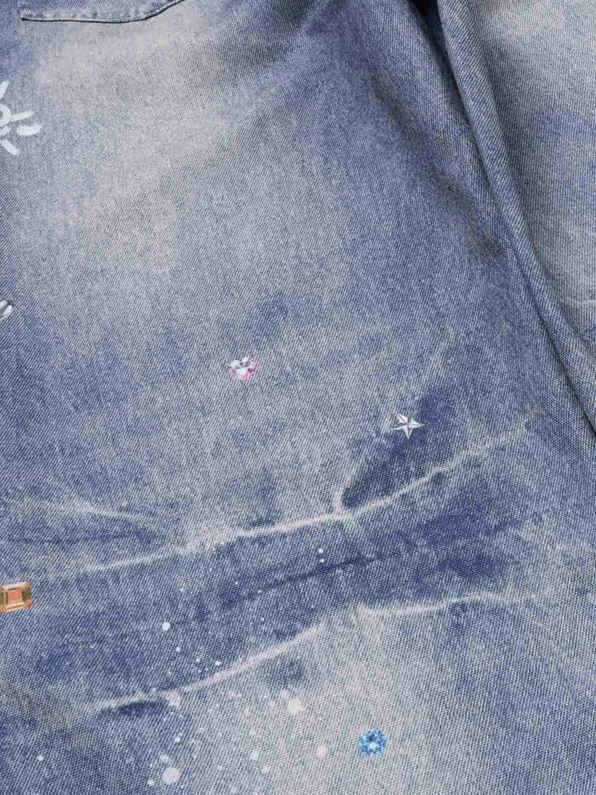 Retro Dachshund 3D Print Washed Distressed Jeans - Luxuryurbanwear