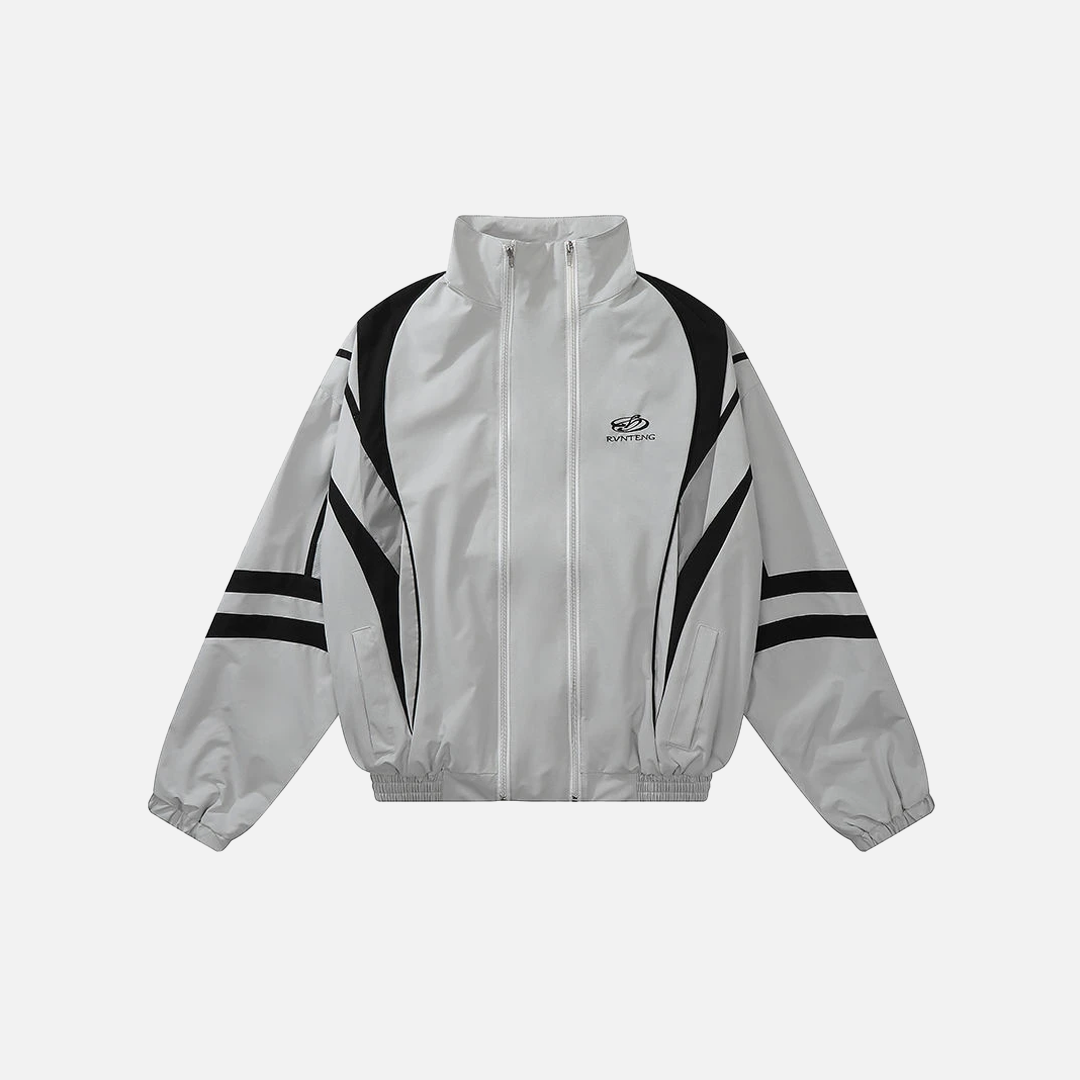 Y2K High-Quality Retro Patchwork Windbreaker Jacket - Luxuryurbanwear