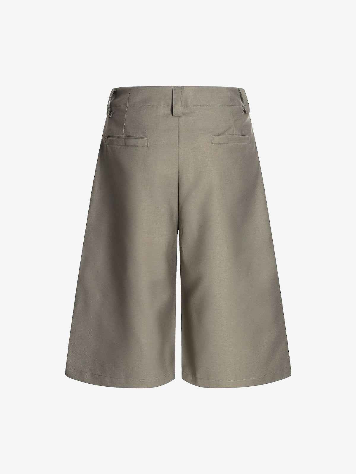 Deconstructed Pleated Pendant Casual Jorts